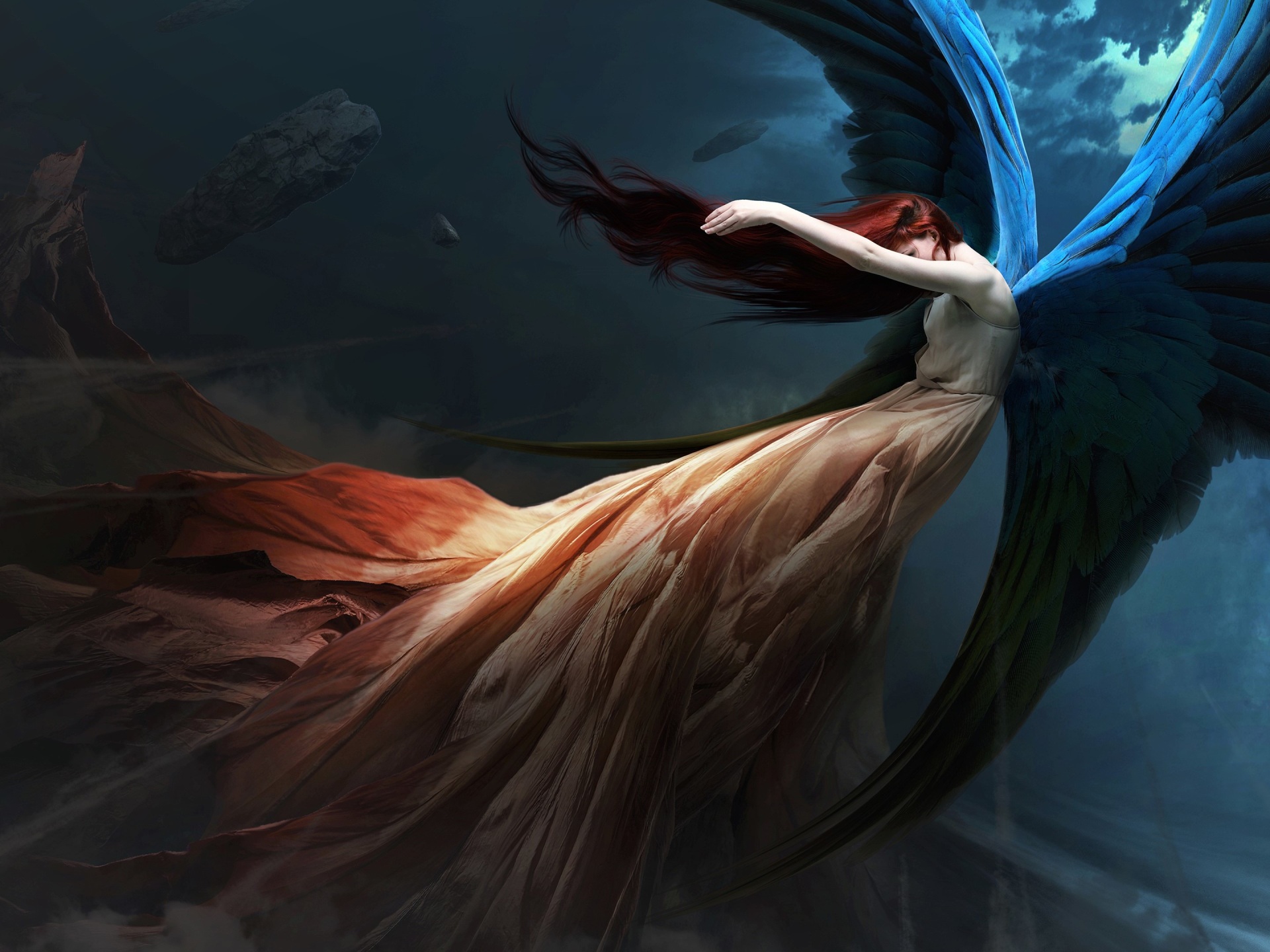 Fantasy Angel Redhead Wings 4k - 4k Wallpapers - 40.000+ ipad ...