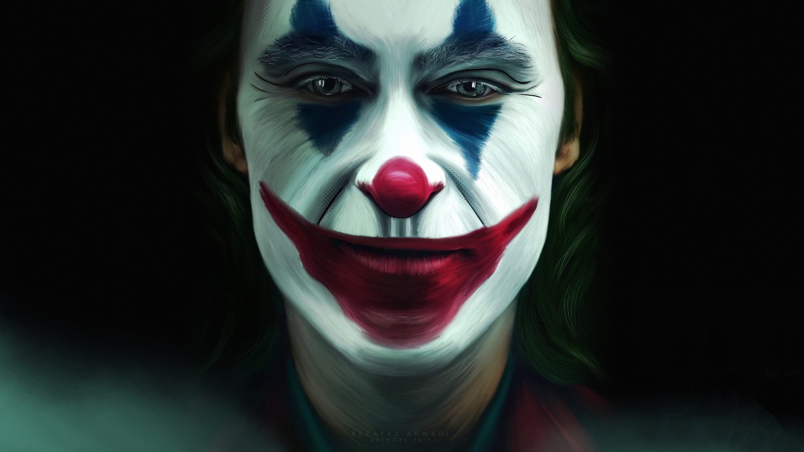 Joker Face Art Wallpaper 4K