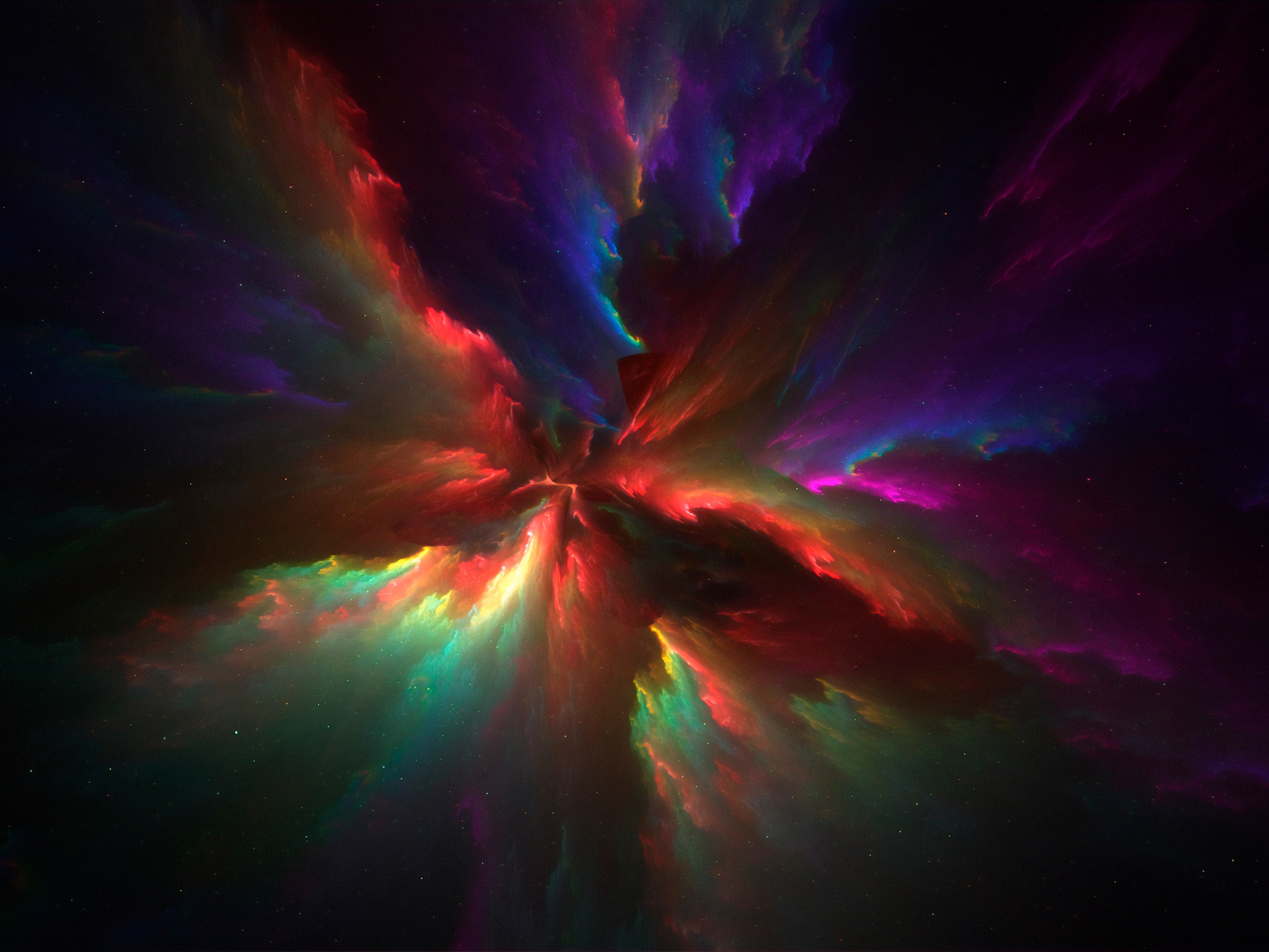 The Colors Of Universe Abstract Wallpaper 4K