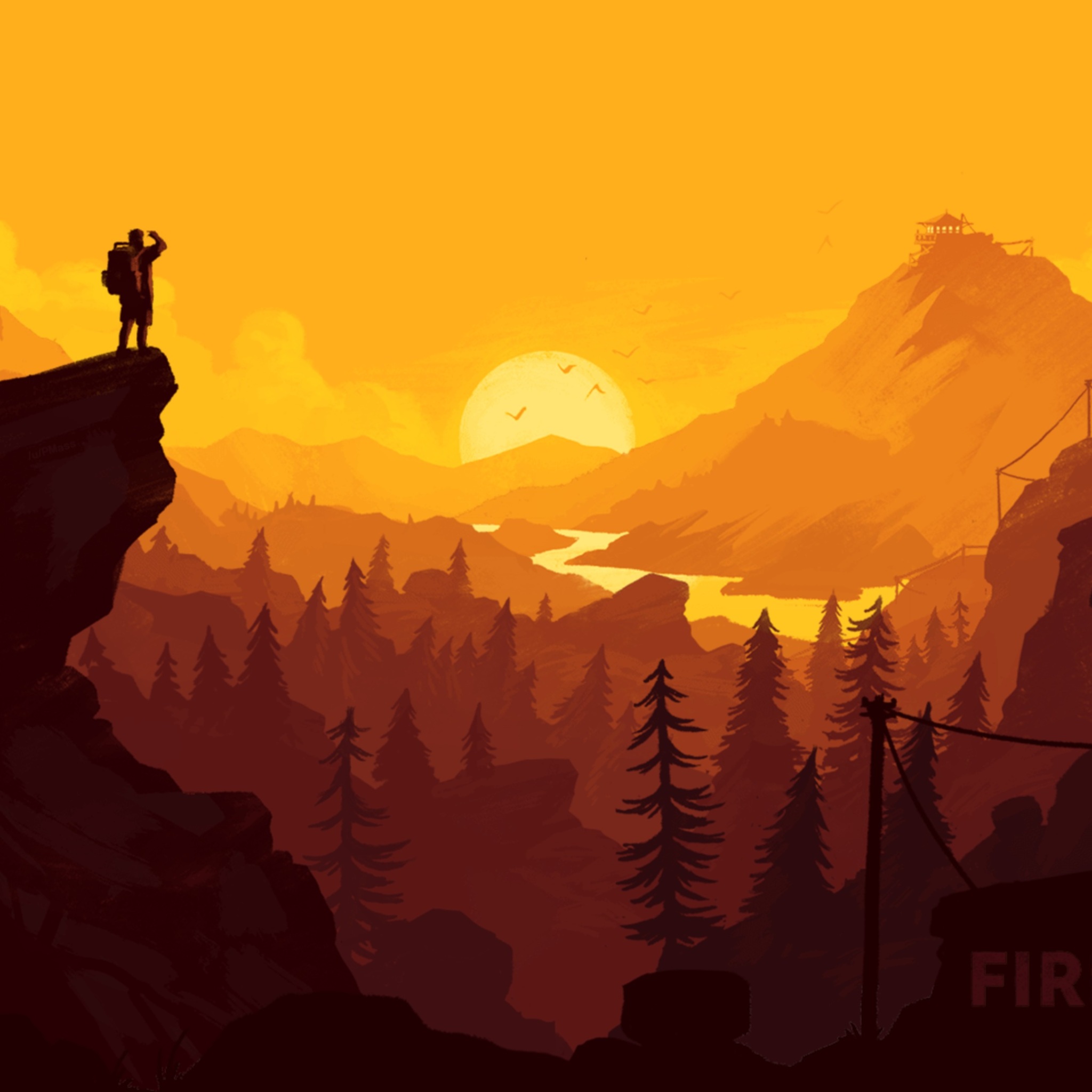 Firewatch PS Game Wallpaper 4K