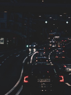 night city, city lights, cars, traffic, street 4k - 4k Wallpapers - 40. ...