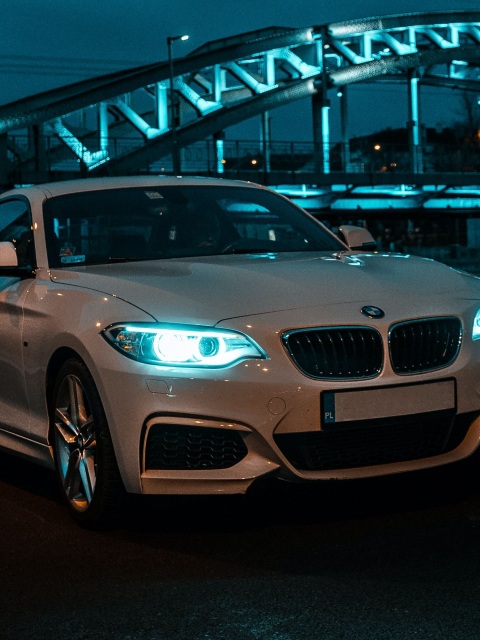 bmw, front view, headlights, white 4k - 4k Wallpapers - 40.000+