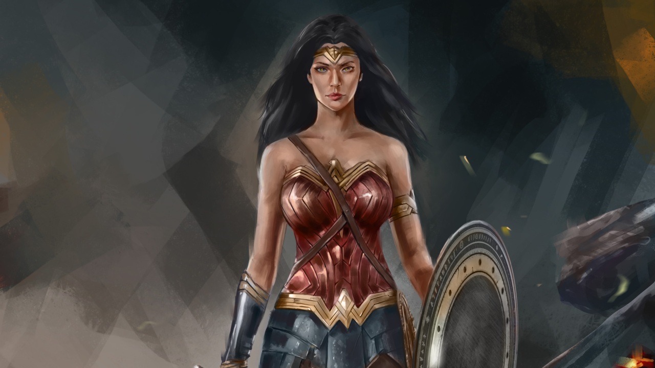 4k Wonder Woman Artworks Wallpaper 4K