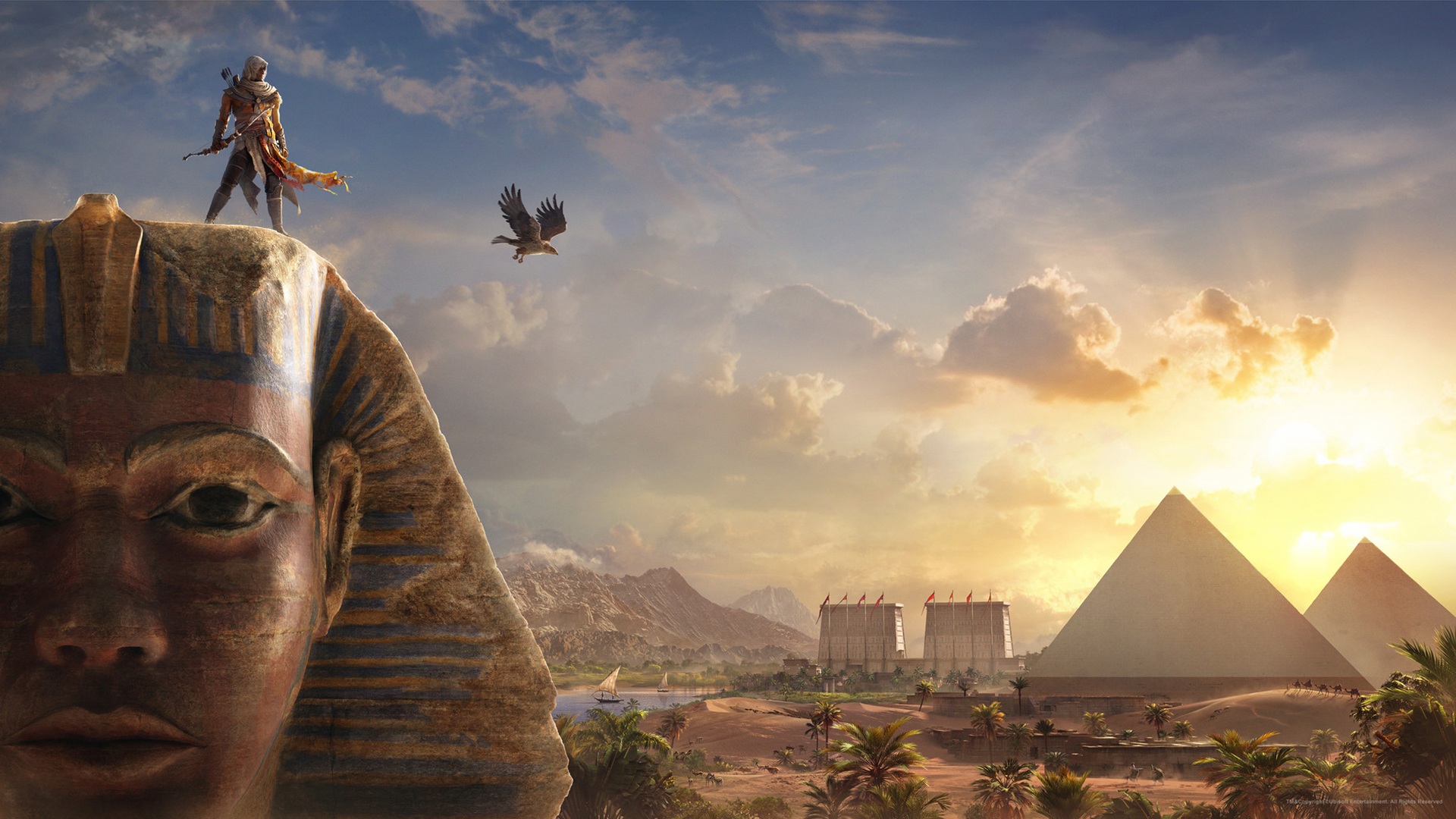 Wallpaper 4k Bayek Sphinx Assassins Creed Origins Wallpaper