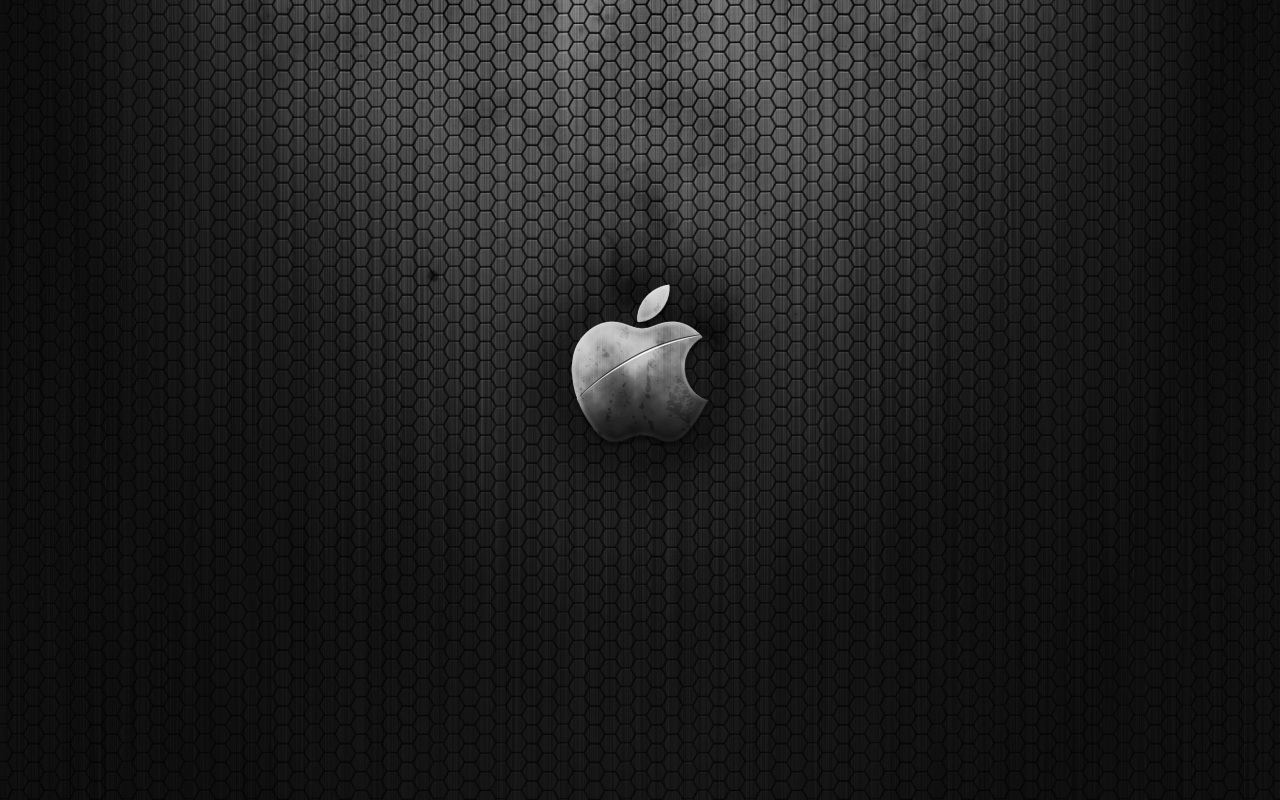 Wallpaper 4k Dark Metal Apple Wallpaper