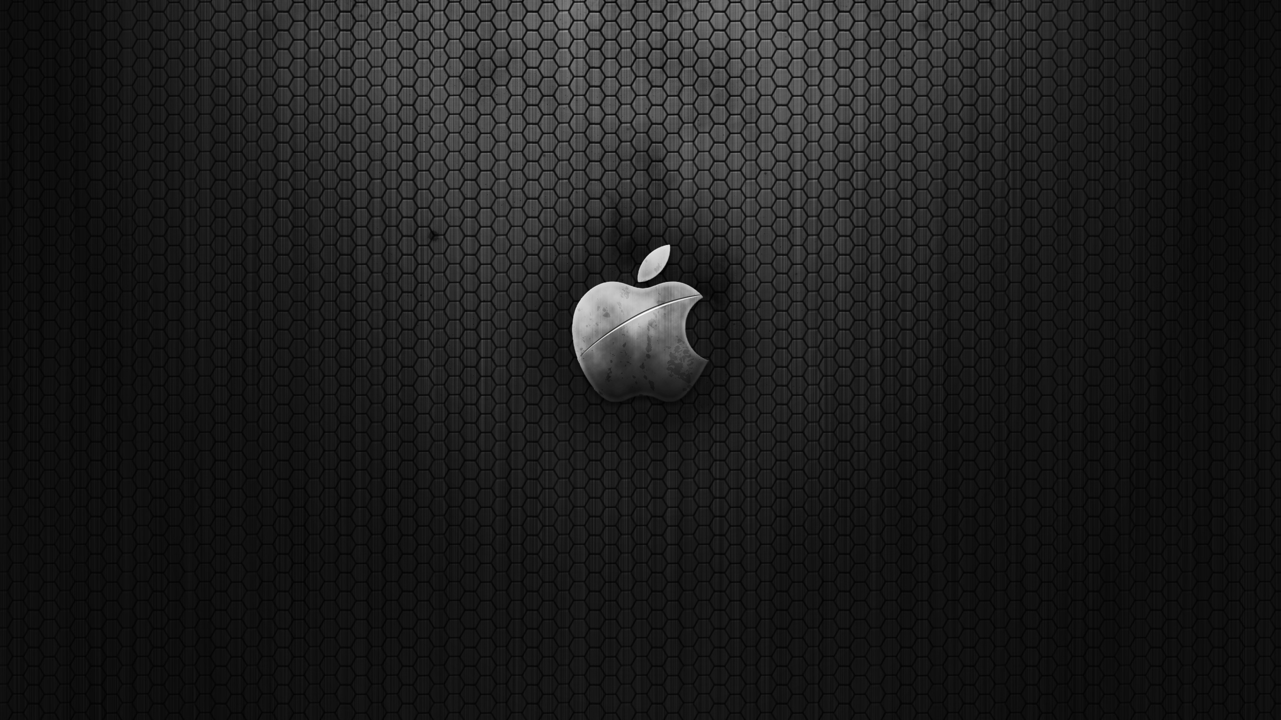 Wallpaper 4k Dark Metal Apple Wallpaper