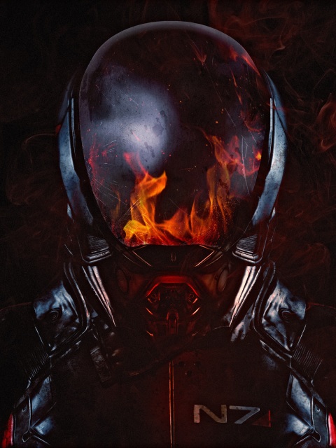 Wallpaper 4k Fire Mass Effect Andromeda 4K Wallpaper
