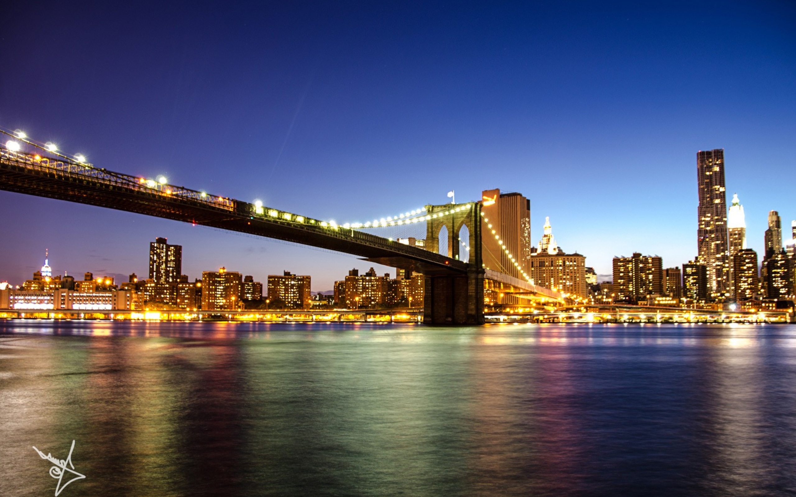 Wallpaper 4k Brooklyn Bridge In New York Wallpaper