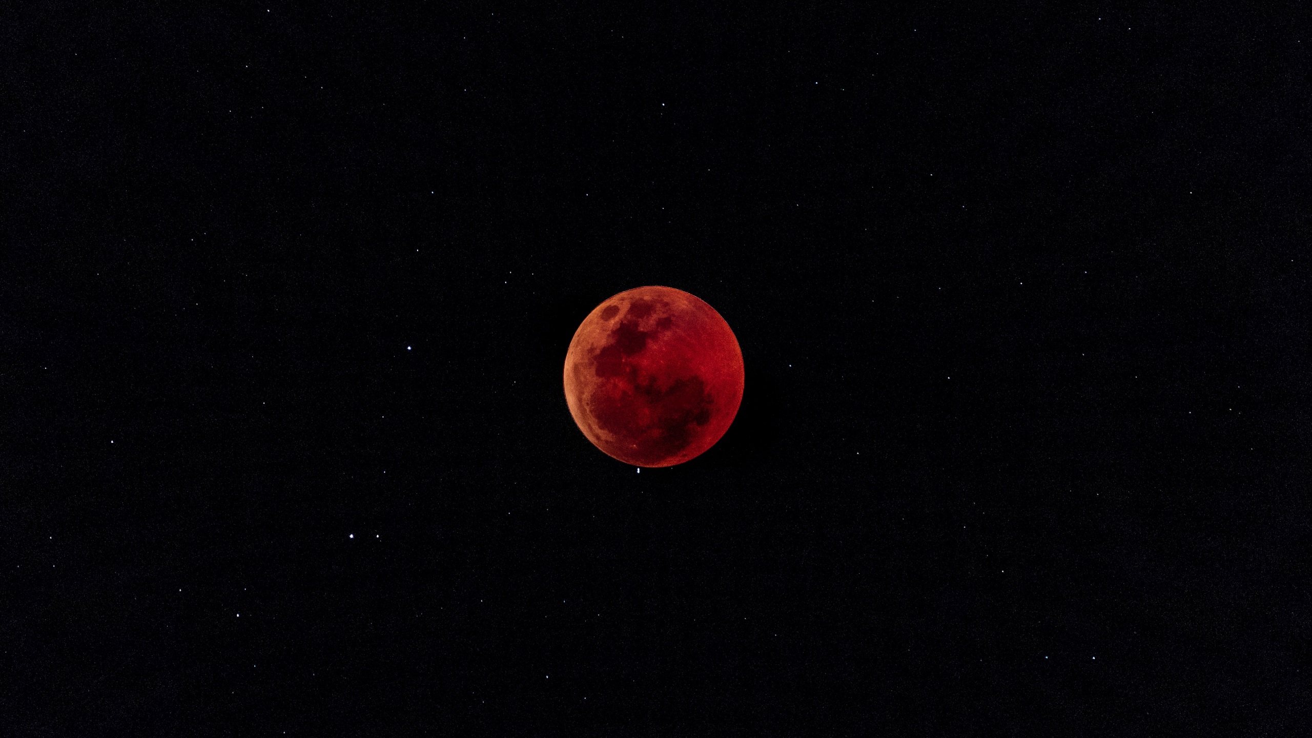 Wallpaper 4k full moon, eclipse, red moon, fiery moon 4k Wallpaper