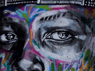 Wallpaper 4k graffiti, eyes, art, street art 4k Wallpaper
