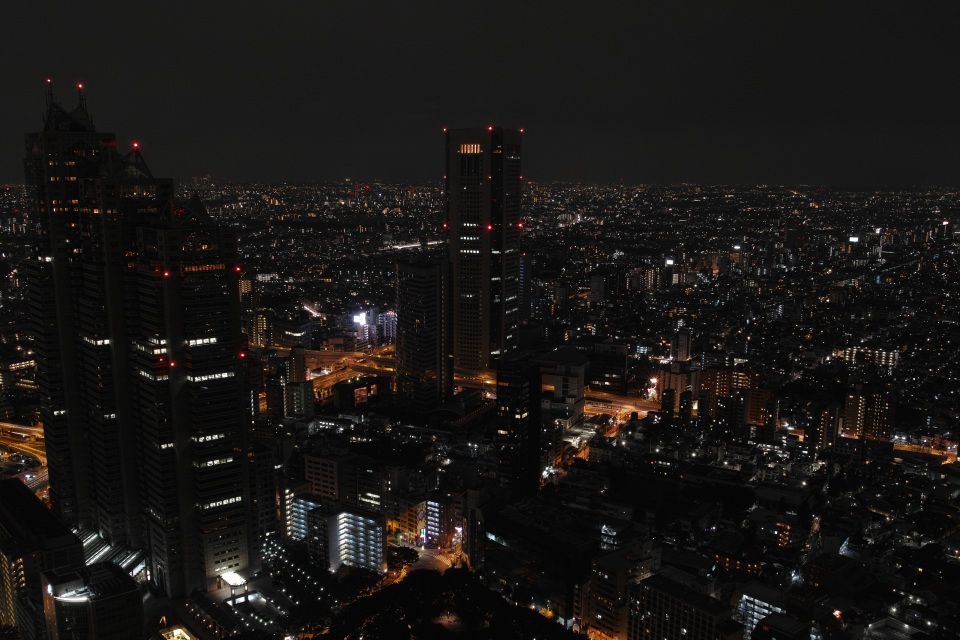 night city, skyscrapers, tokyo, night 4k Wallpaper 4K