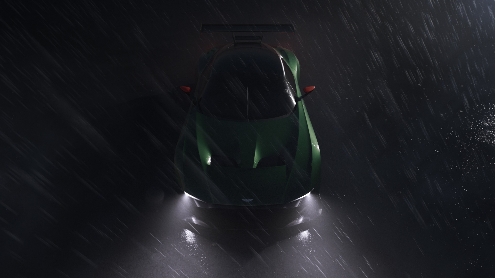 Wallpaper 4k Aston Martin Vulcan In The Rain Wallpaper