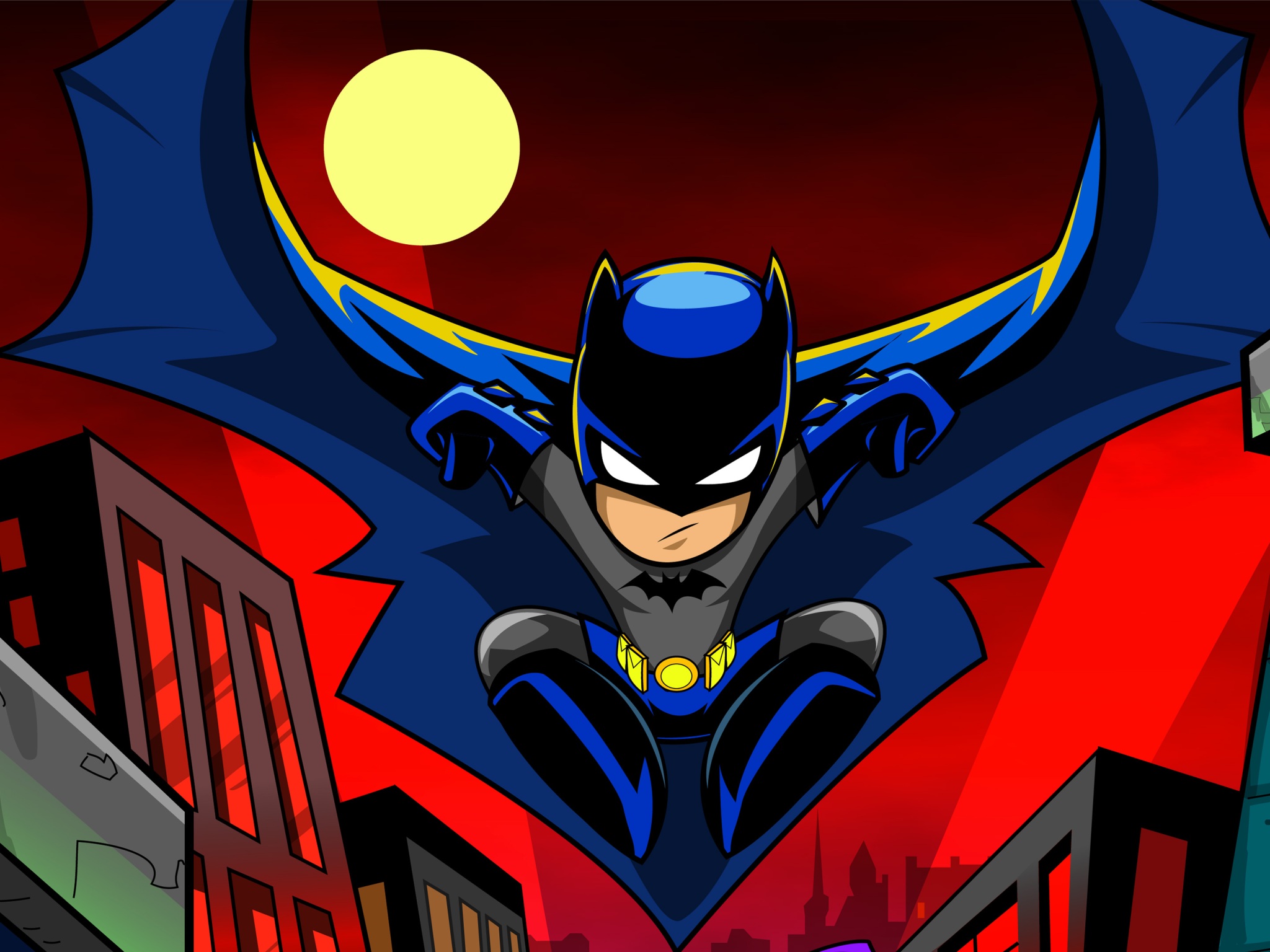 Wallpaper 4k Batman Cartoon Art 4k Wallpaper