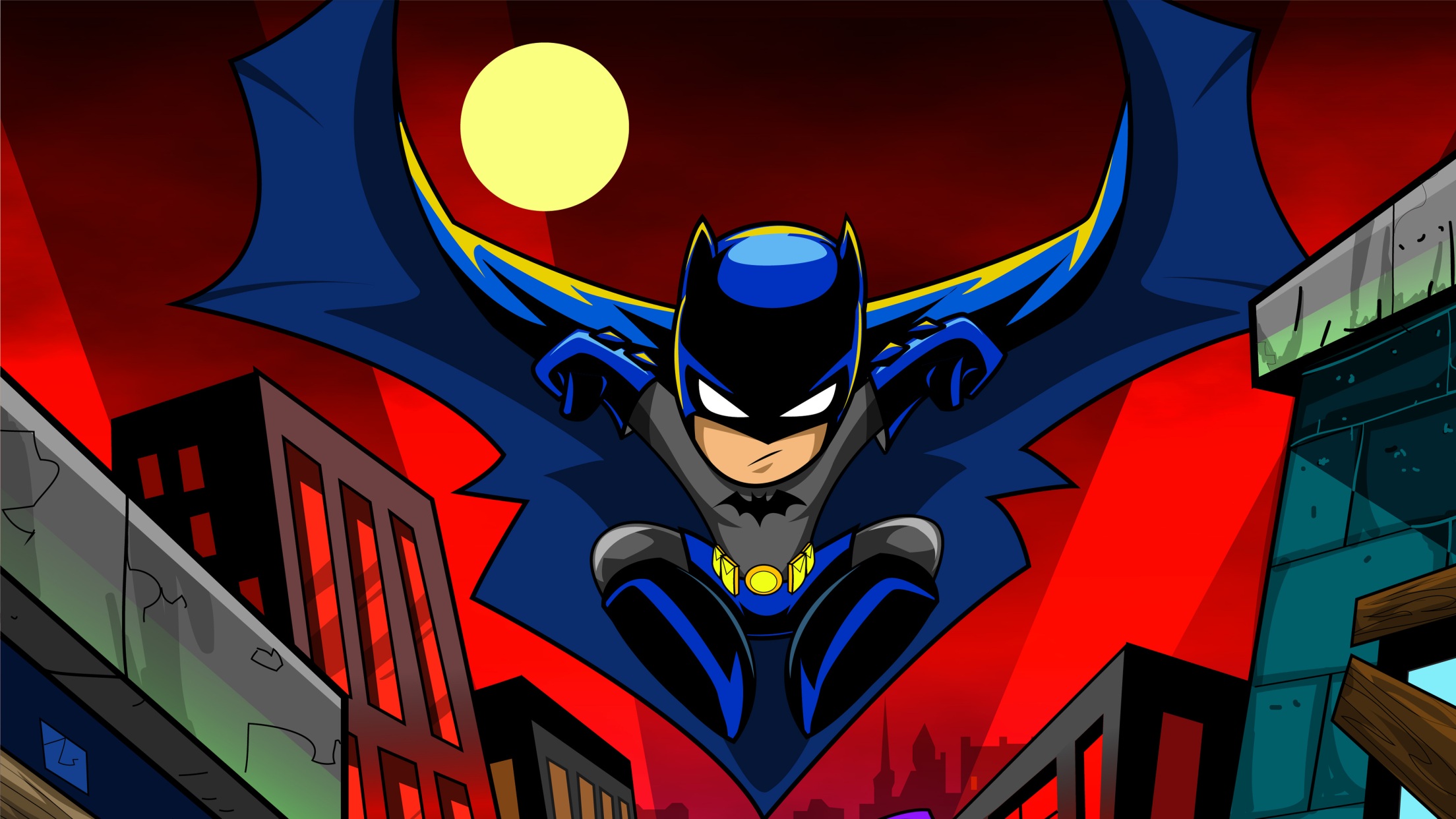 Wallpaper 4k Batman Cartoon Art 4k Wallpaper