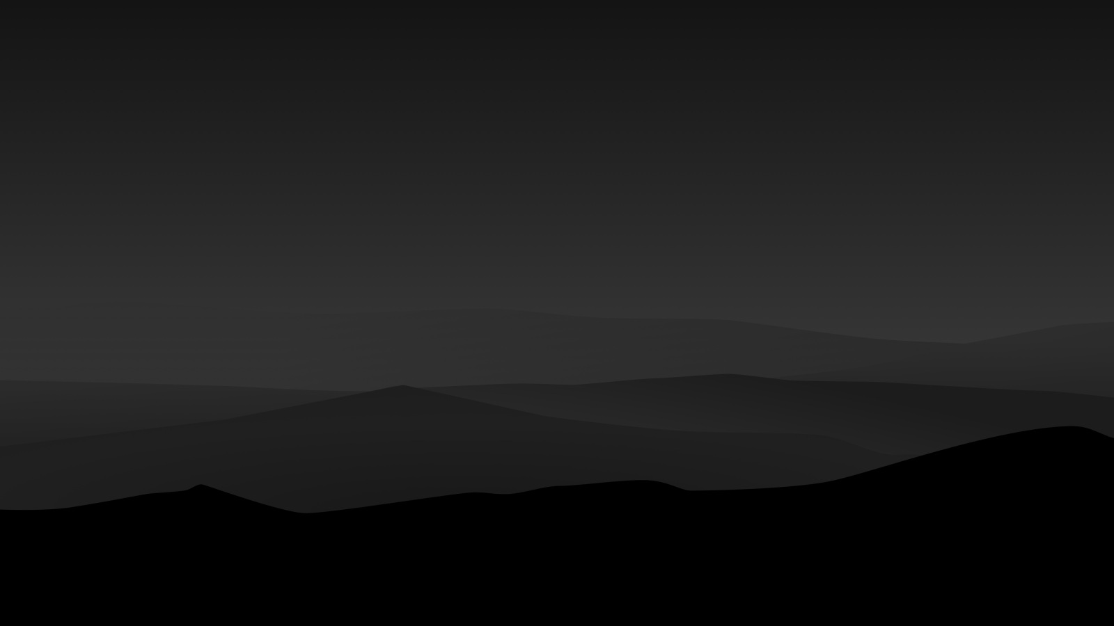 Dark Night Mountains Minimalist 4k Wallpaper 4K