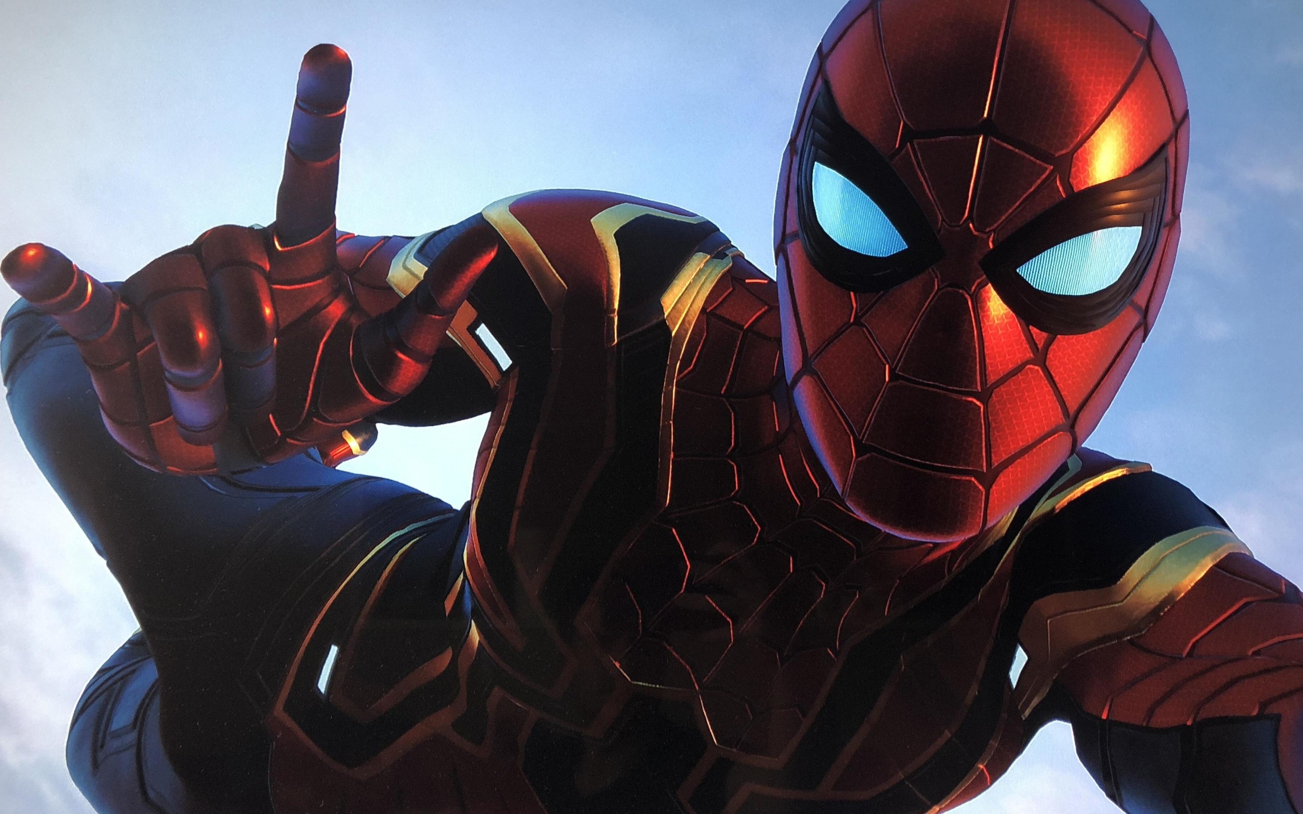 Wallpaper 4k Spiderman Iron Stark Suit Wallpaper