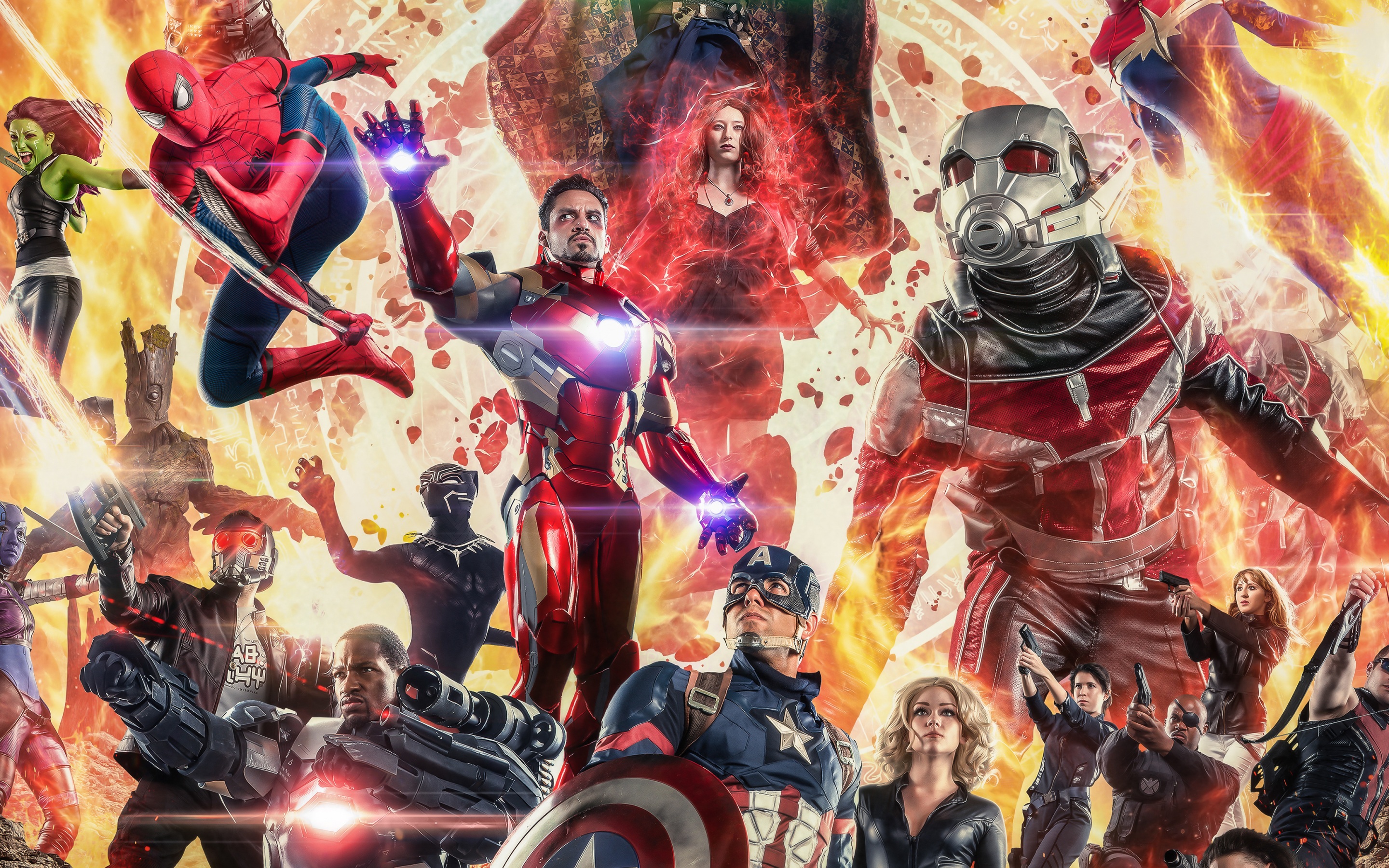 Wallpaper 4k Avengers Infinity War Cosplay 4k Wallpaper