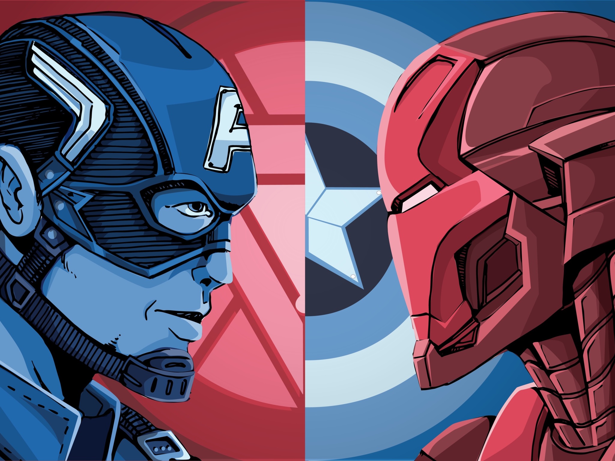 Wallpaper 4k Iron Man And Captain America 4k Wallpaper