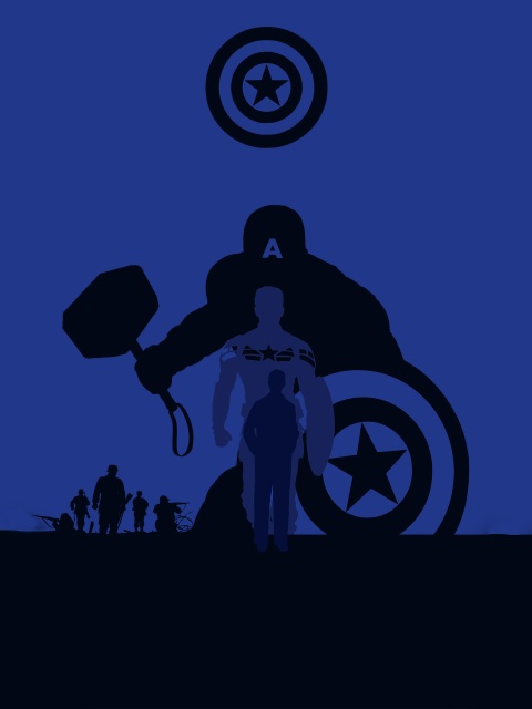 Wallpaper 4k Captain America Avengers Endgame 4k Minimalism Wallpaper