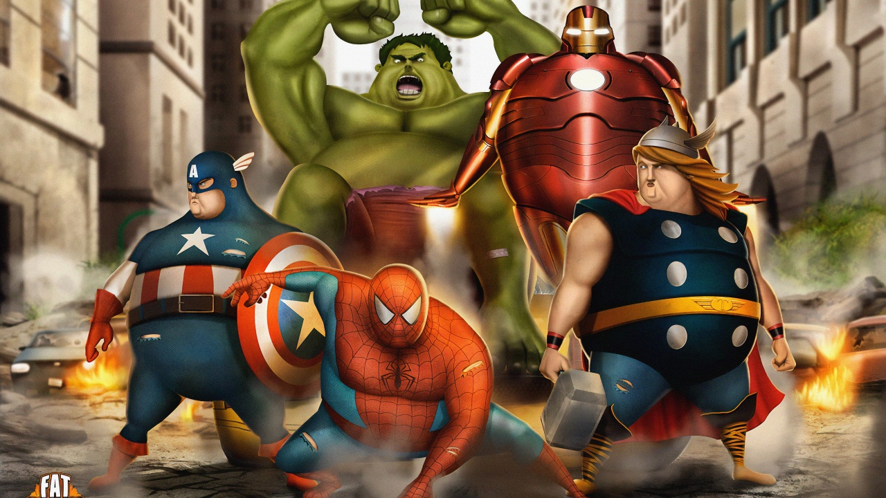 Wallpaper 4k Fat Avengers Wallpaper