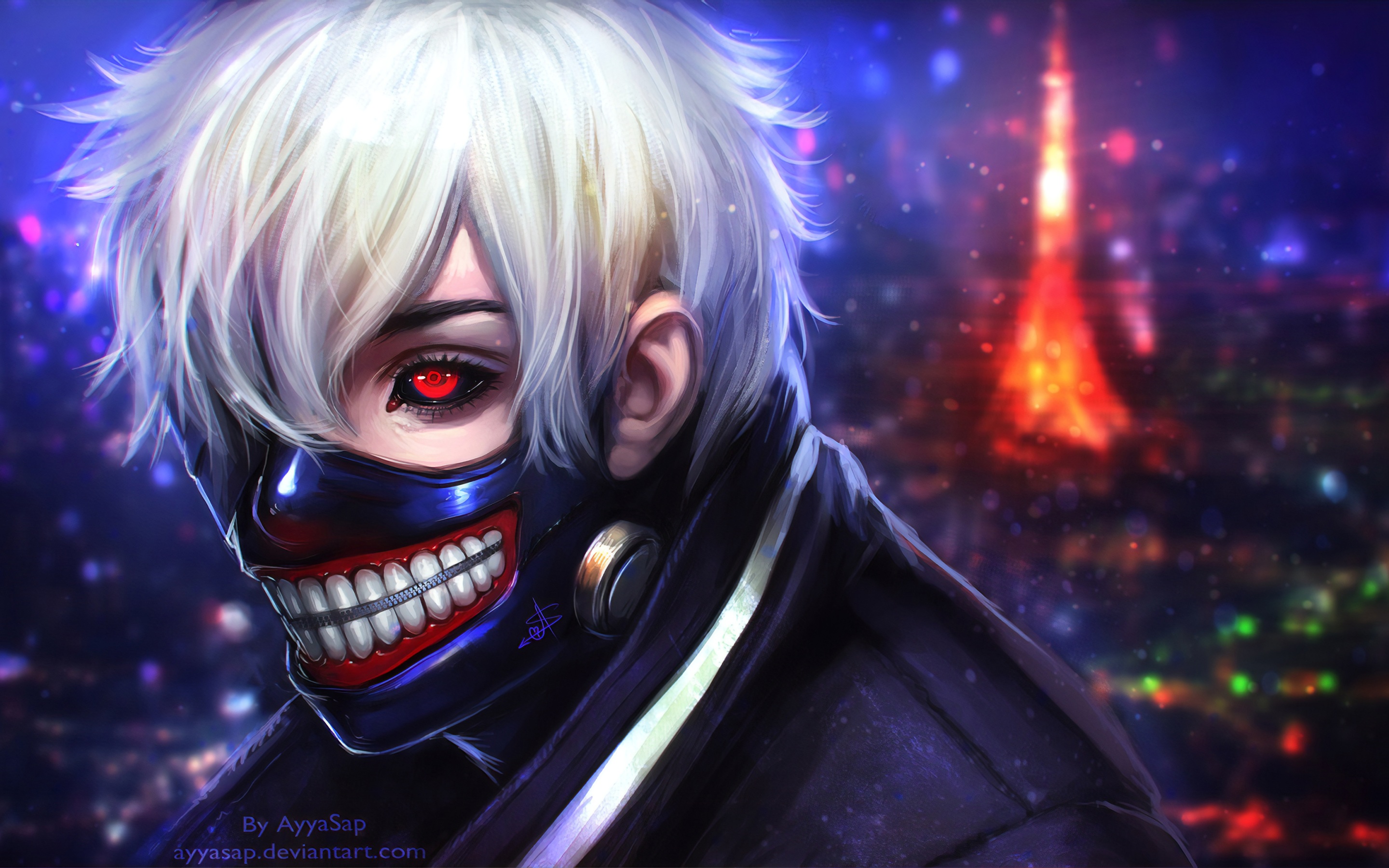 Tokyo Ghoul Kaneki Ken Art Wallpaper 4K