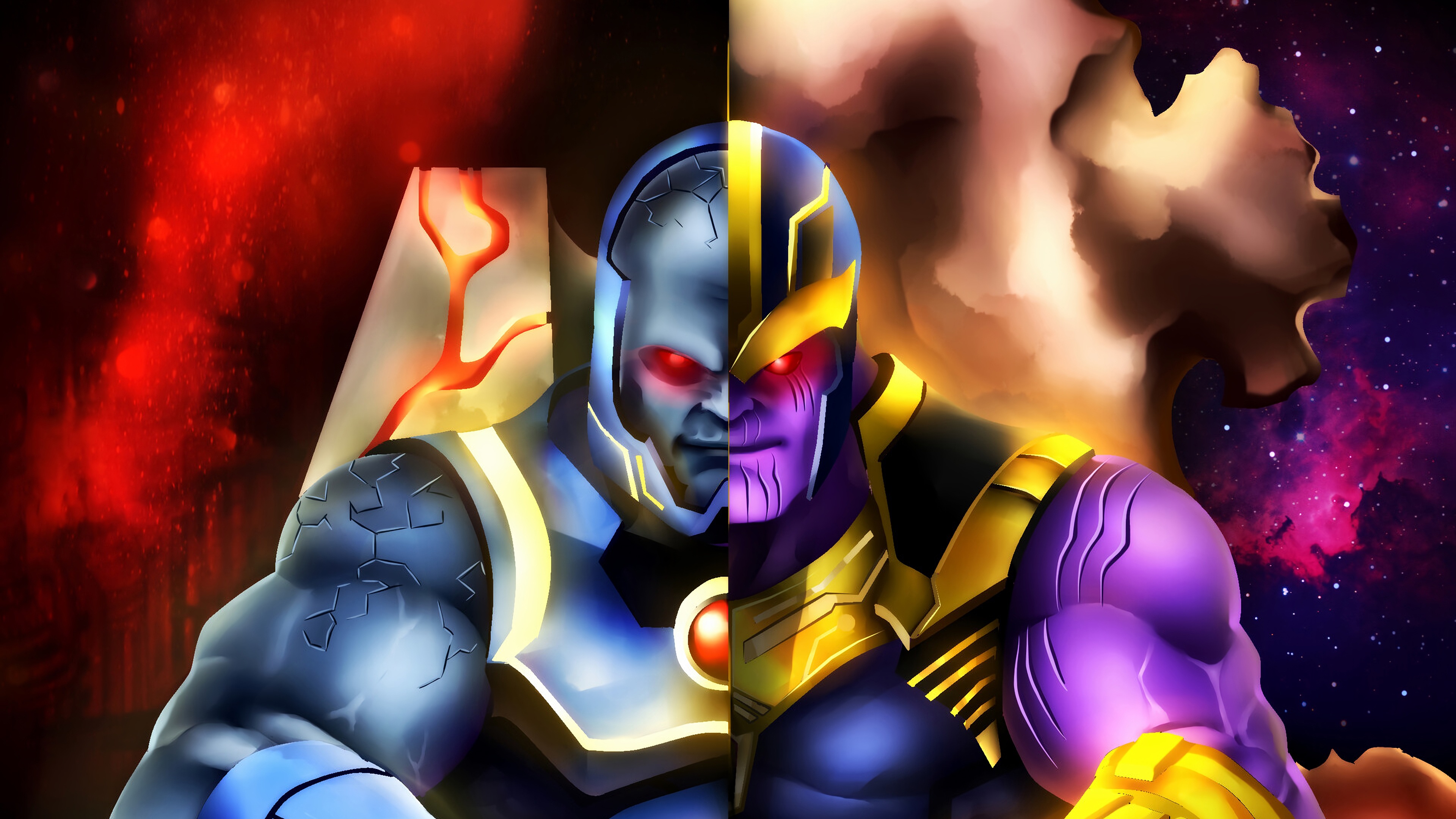 Wallpaper 4k Darkseid Vs Thanos Wallpaper