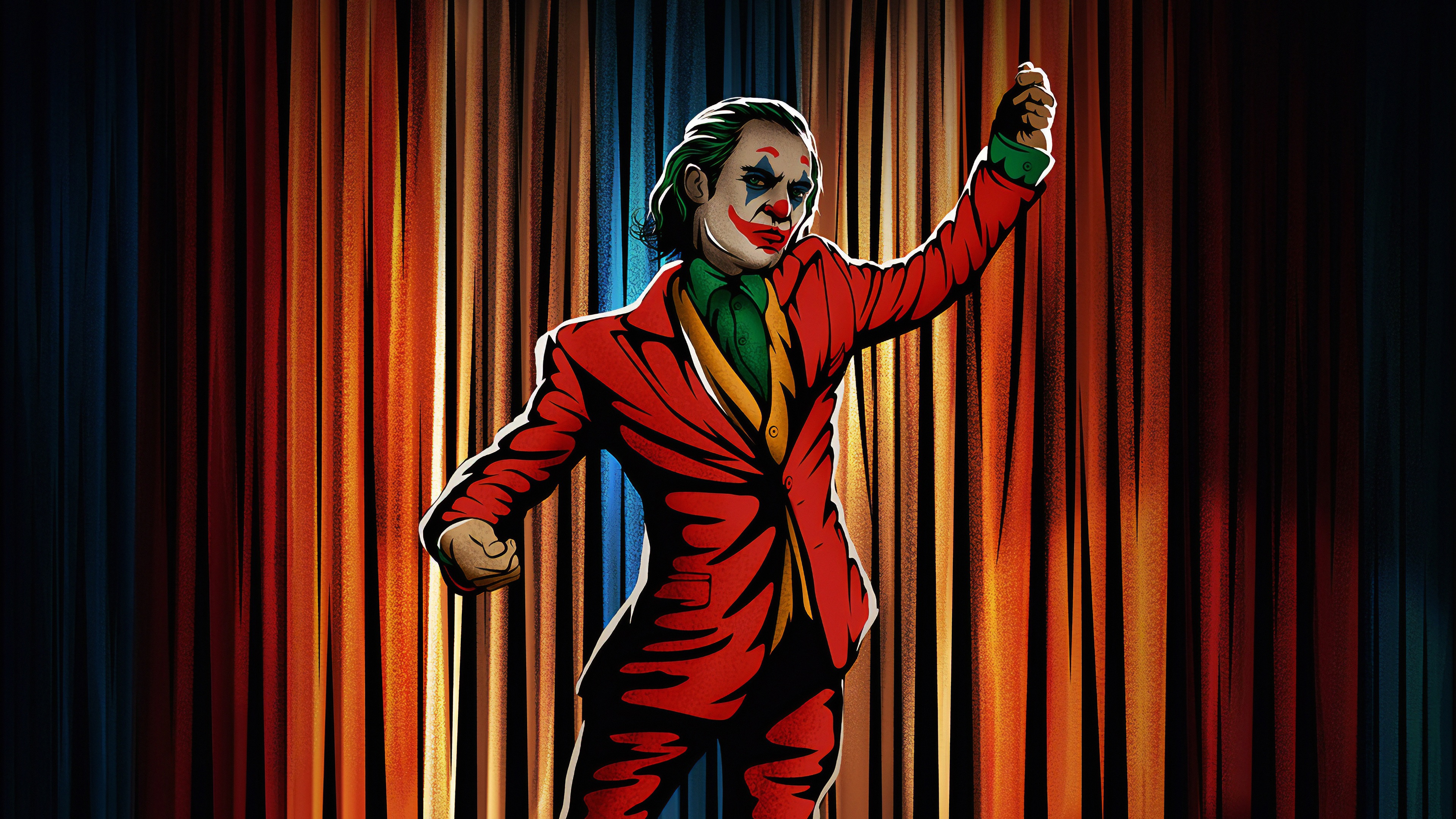 Joker Dancing Wallpaper 4K