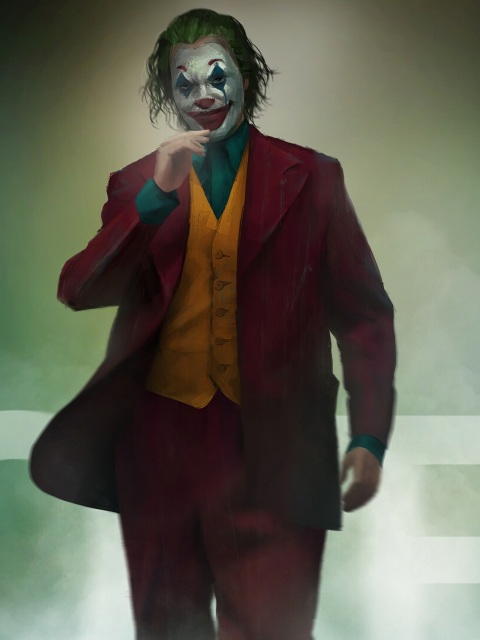 Joker Walking Art Wallpaper 4K