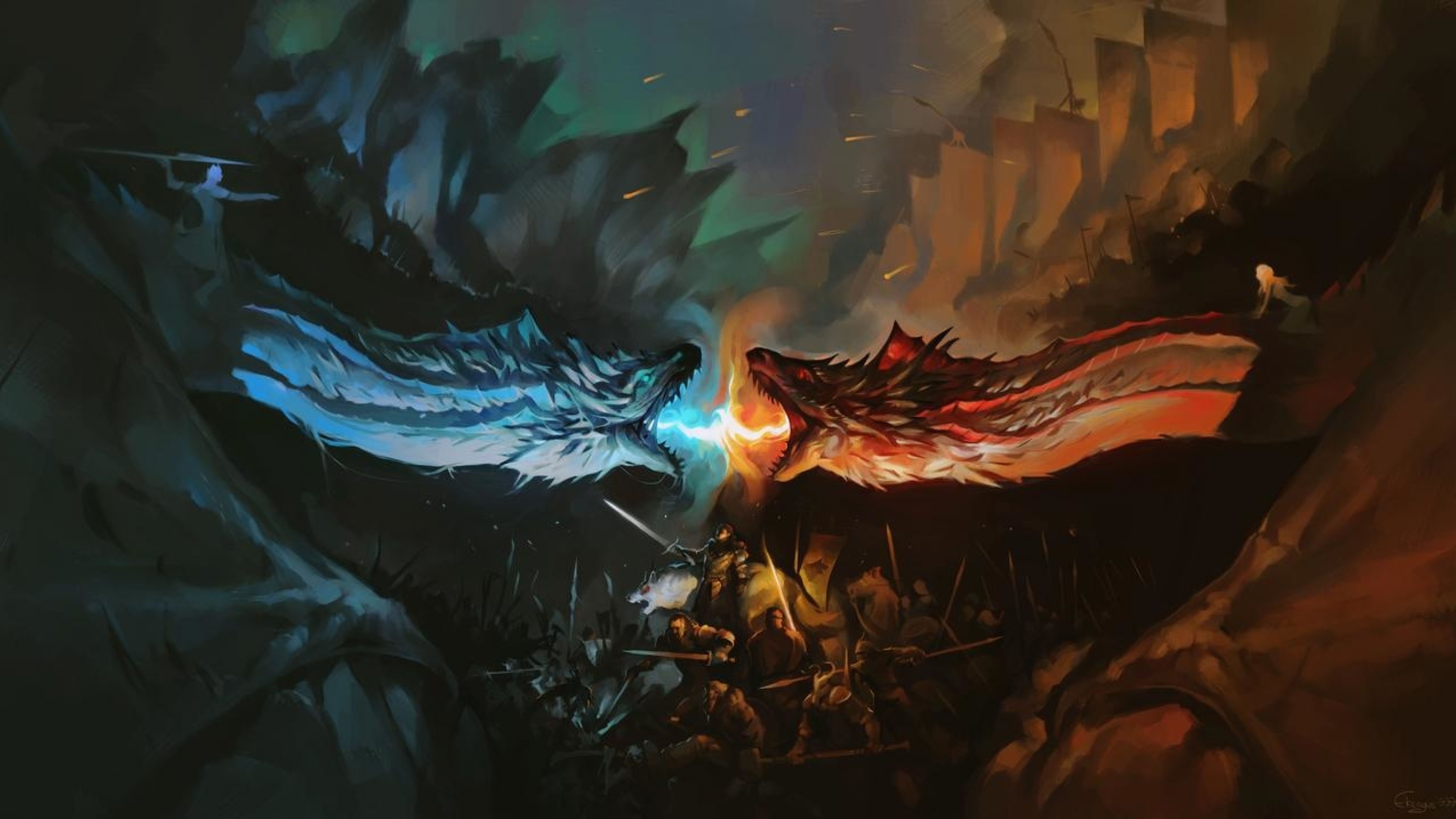 Wallpaper 4k Game Of Thrones Dragons Wallpaper