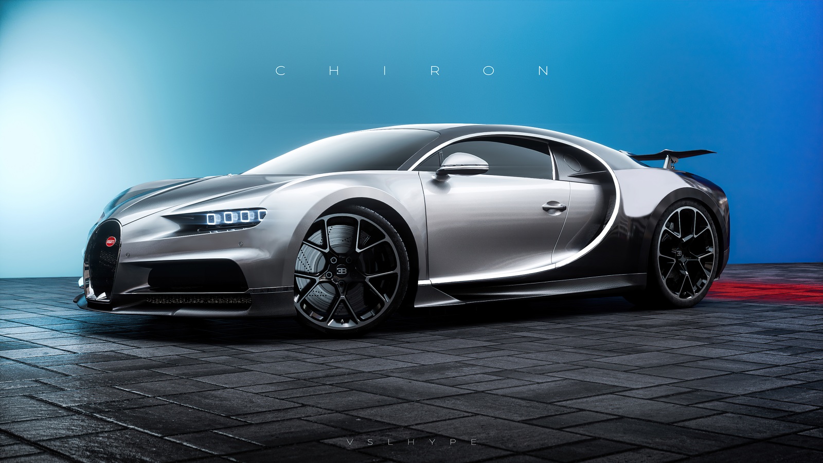 Wallpaper 4k Bugatti Chiron Cgi Front Look 4k Wallpaper