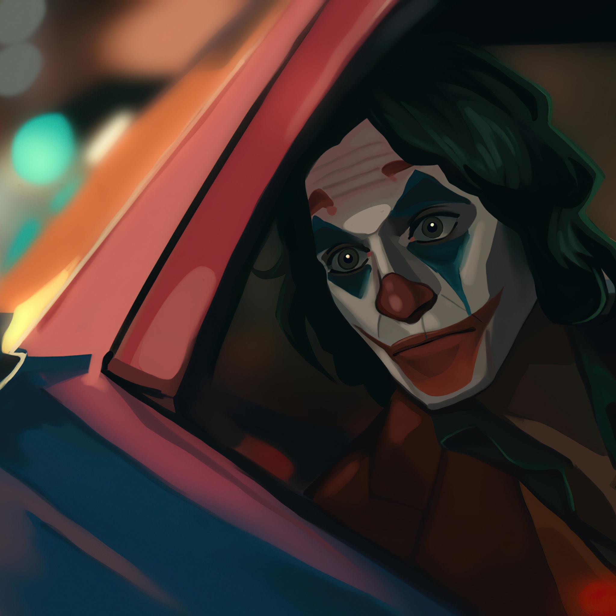 Wallpaper 4k Joker In Car 4k Wallpaper