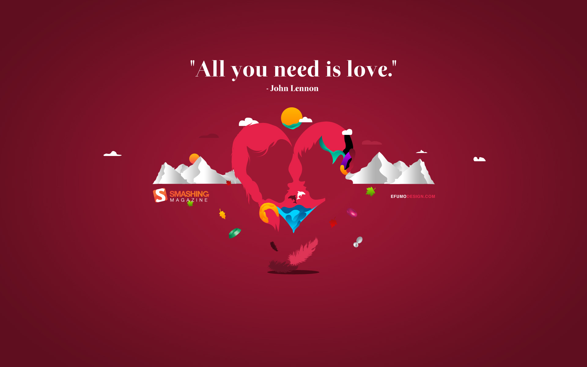 Wallpaper 4k All You Need is Love Wallpaper