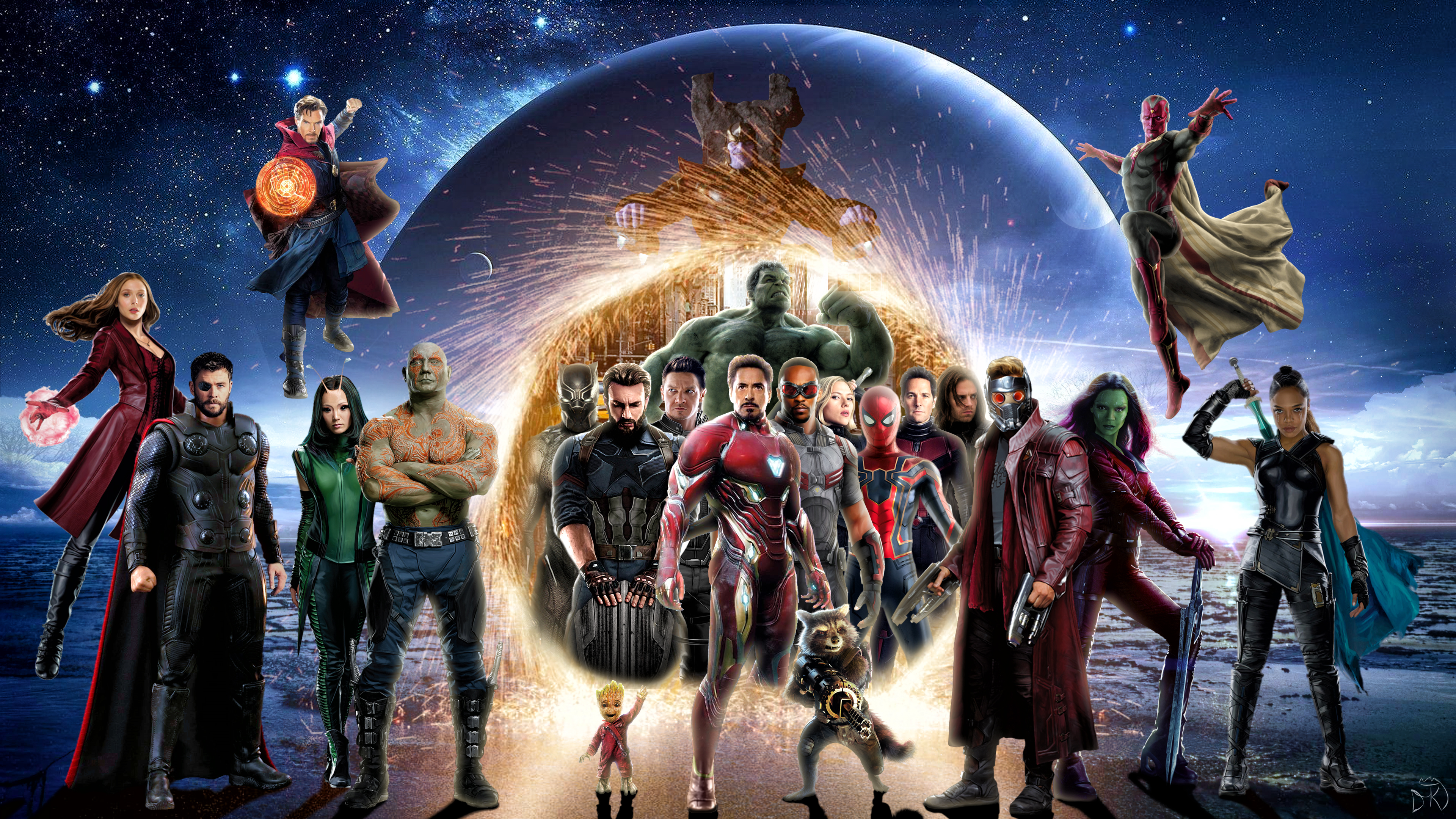 Wallpaper 4k Avengers Infinity War 4k Poster Wallpaper