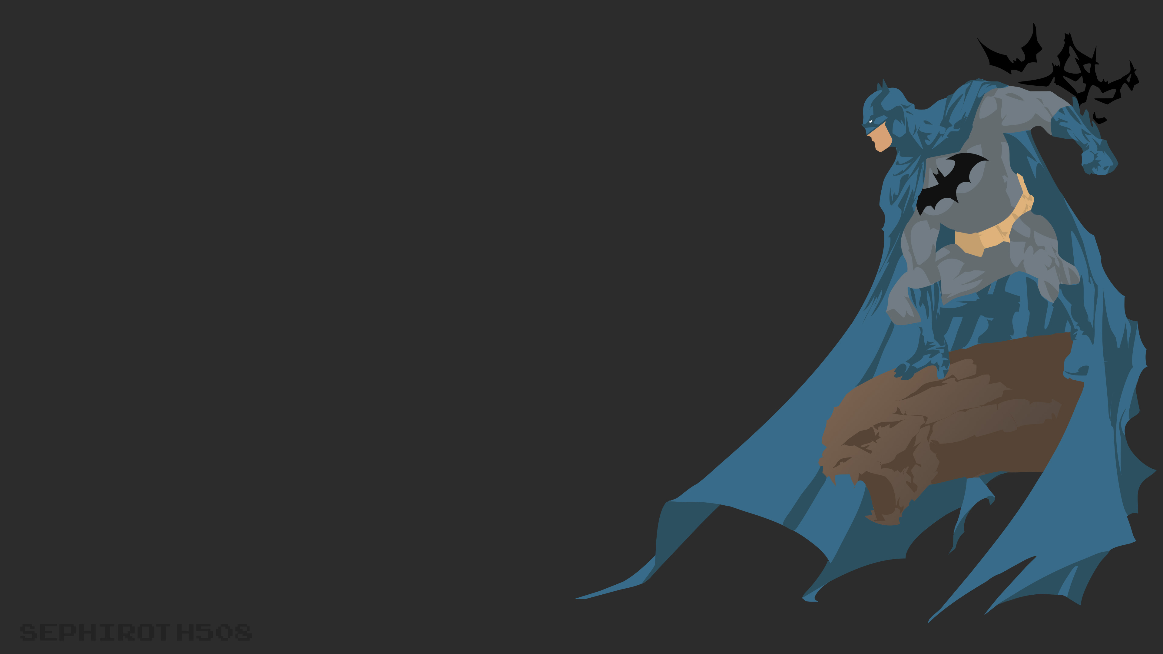 Minimalist Illustration of Batman Wallpaper 4k Ultra HD ID5906