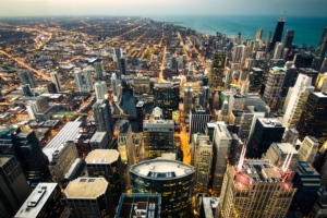 chicago skyline city lights coastline 4k 1538068197 300x200 - chicago, skyline, city lights, coastline 4k - Skyline, city lights, Chicago