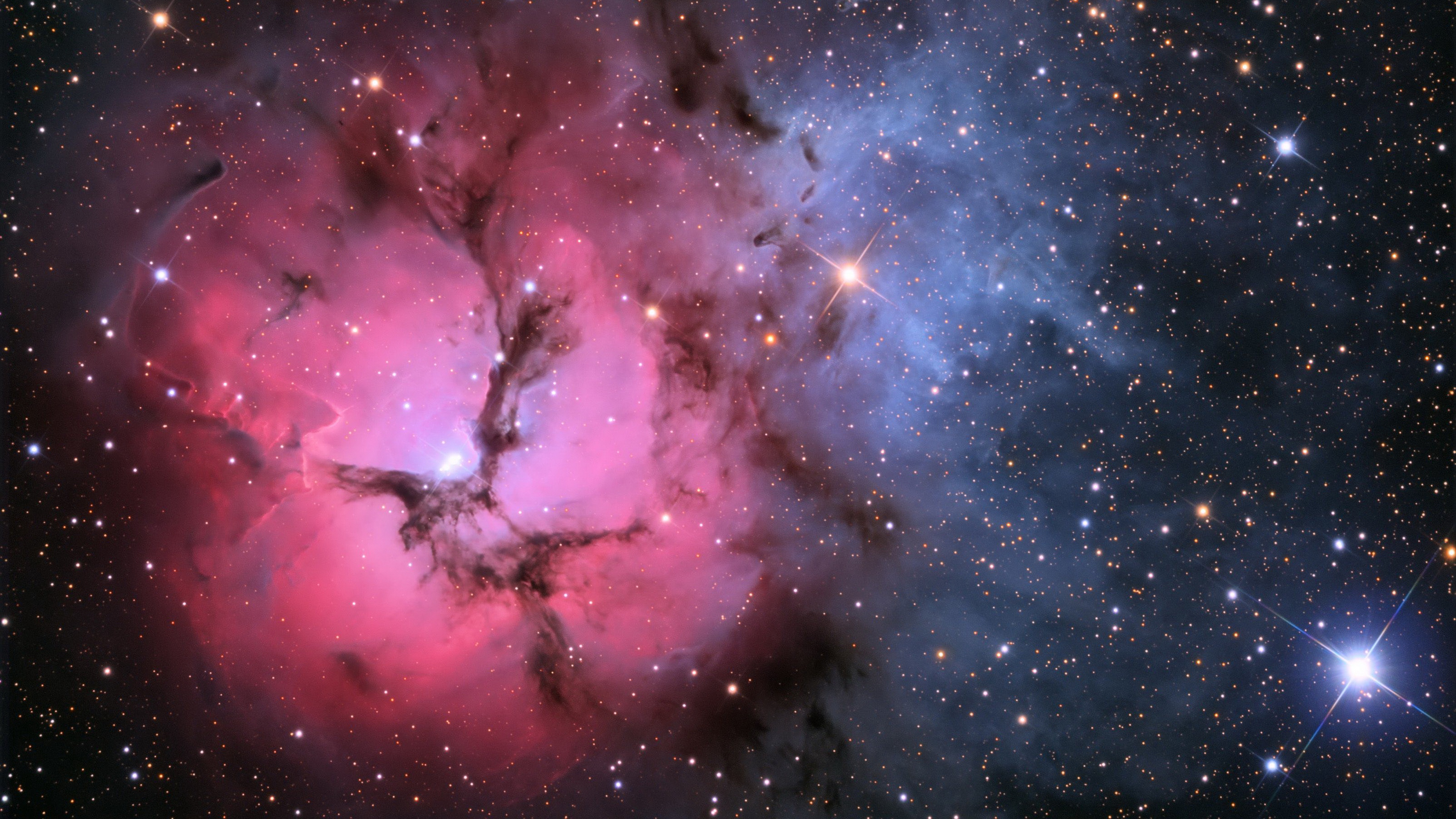 galaxy nebula pink stars glitter 4k 1536016181 - galaxy, nebula, pink, stars, glitter 4k - Pink, Nebula, Galaxy