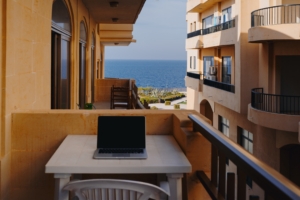 laptop balcony rest work malta 4k 1538066199 300x200 - laptop, balcony, rest, work, malta 4k - Rest, laptop, balcony