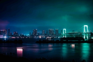 minato japan night city bridge 4k 1538065305 300x200 - minato, japan, night city, bridge 4k - night city, minato, Japan