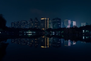 night city panorama river reflection buildings 4k 1538068723 300x200 - night city, panorama, river, reflection, buildings 4k - River, Panorama, night city