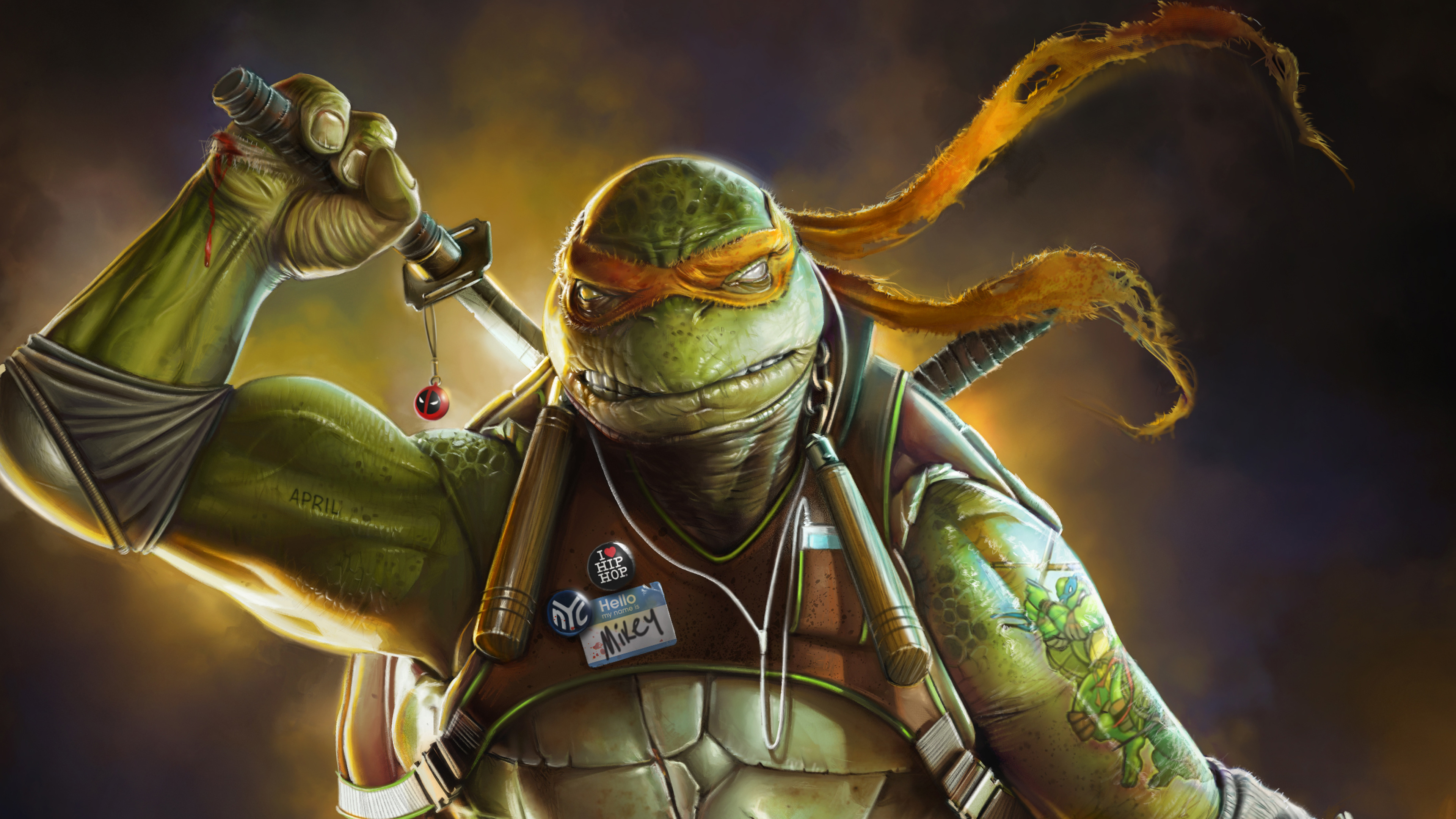 Wallpaper 4k Ninja Turtle Art Wallpaper