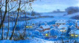 painting winter village home night month snow 4k 1536098904 272x150 - painting, winter, village, home, night, month, snow 4k - Winter, village, Painting
