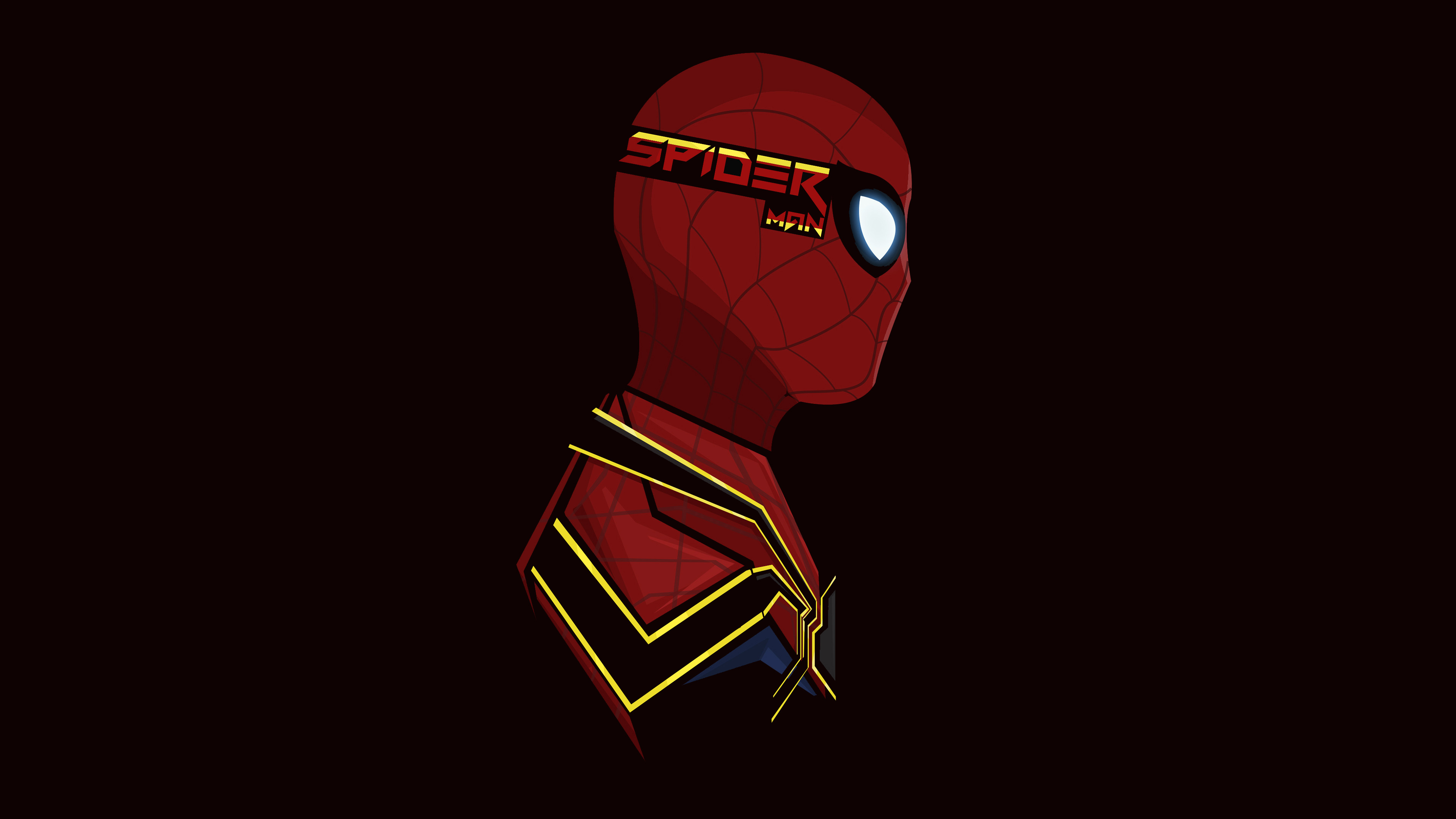 Wallpaper 4k Spiderman Pop Head Shot Wallpaper.