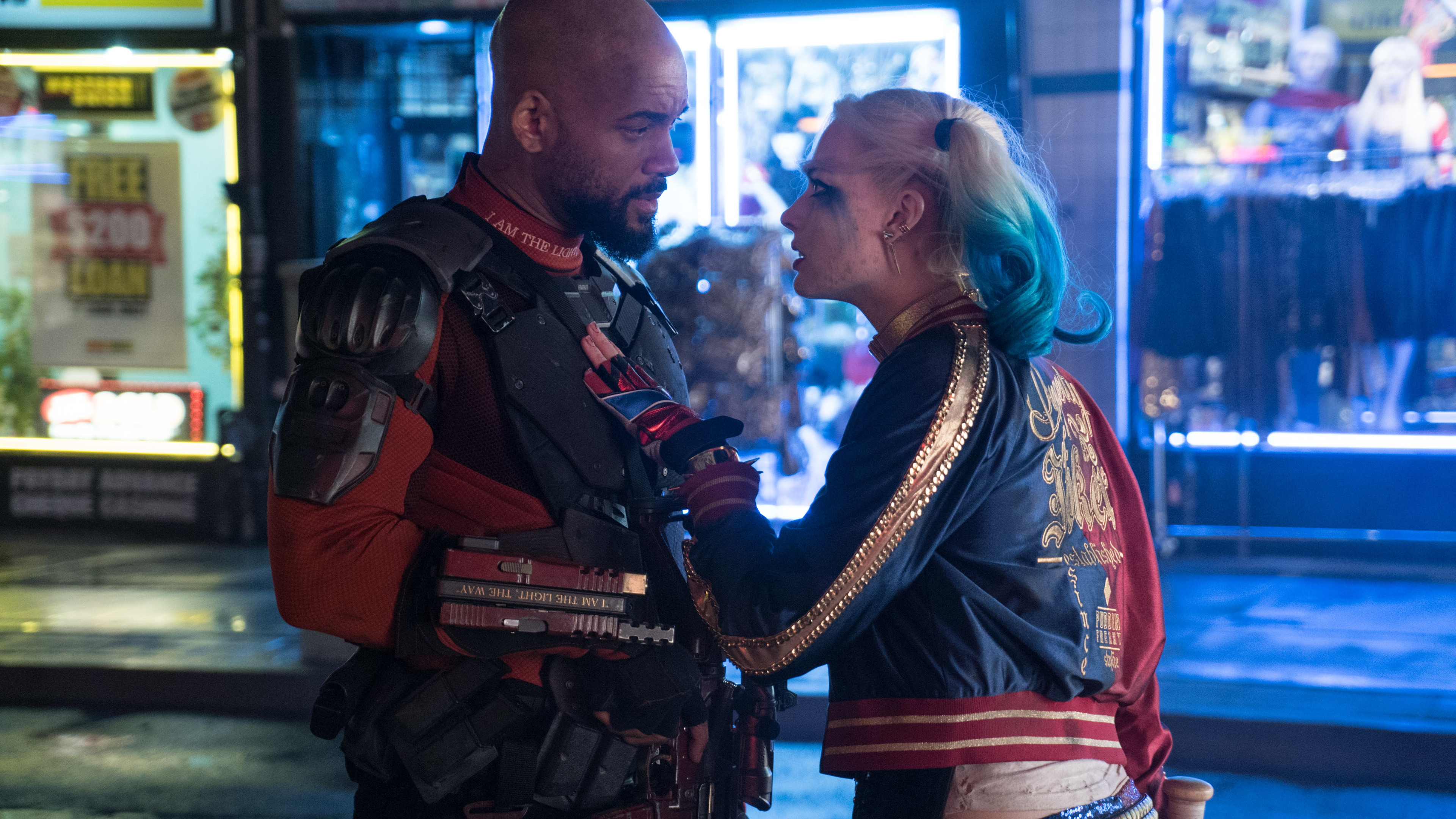 Wallpaper 4k Suicide Squad Will Smith Margot Robbie 2016