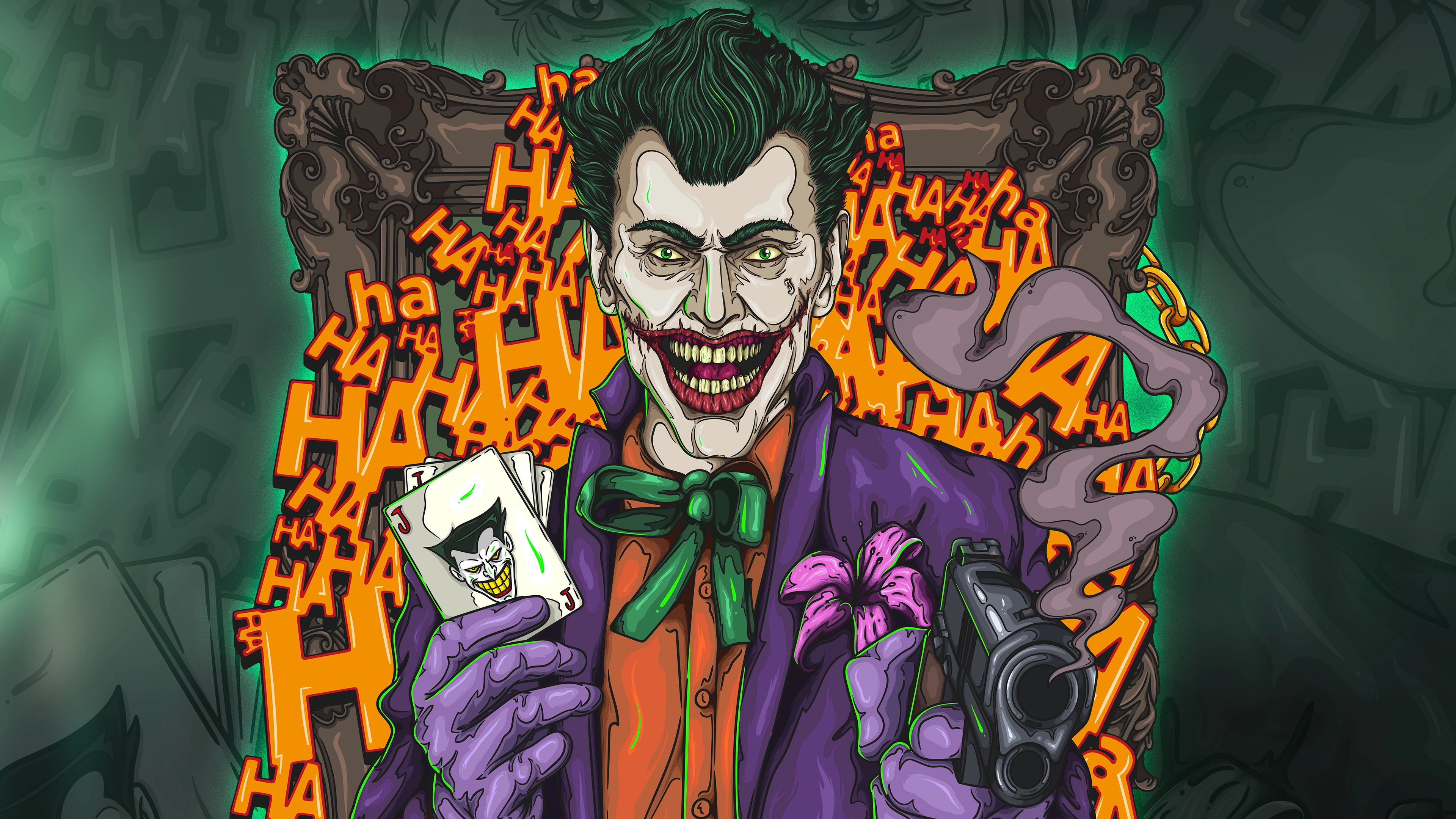 the joker 4k artwork 1537645958 - The Joker 4k Artwork - supervillain wallpapers, superheroes wallpapers, joker wallpapers, hd-wallpapers, digital art wallpapers, behance wallpapers, artwork wallpapers, 4k-wallpapers