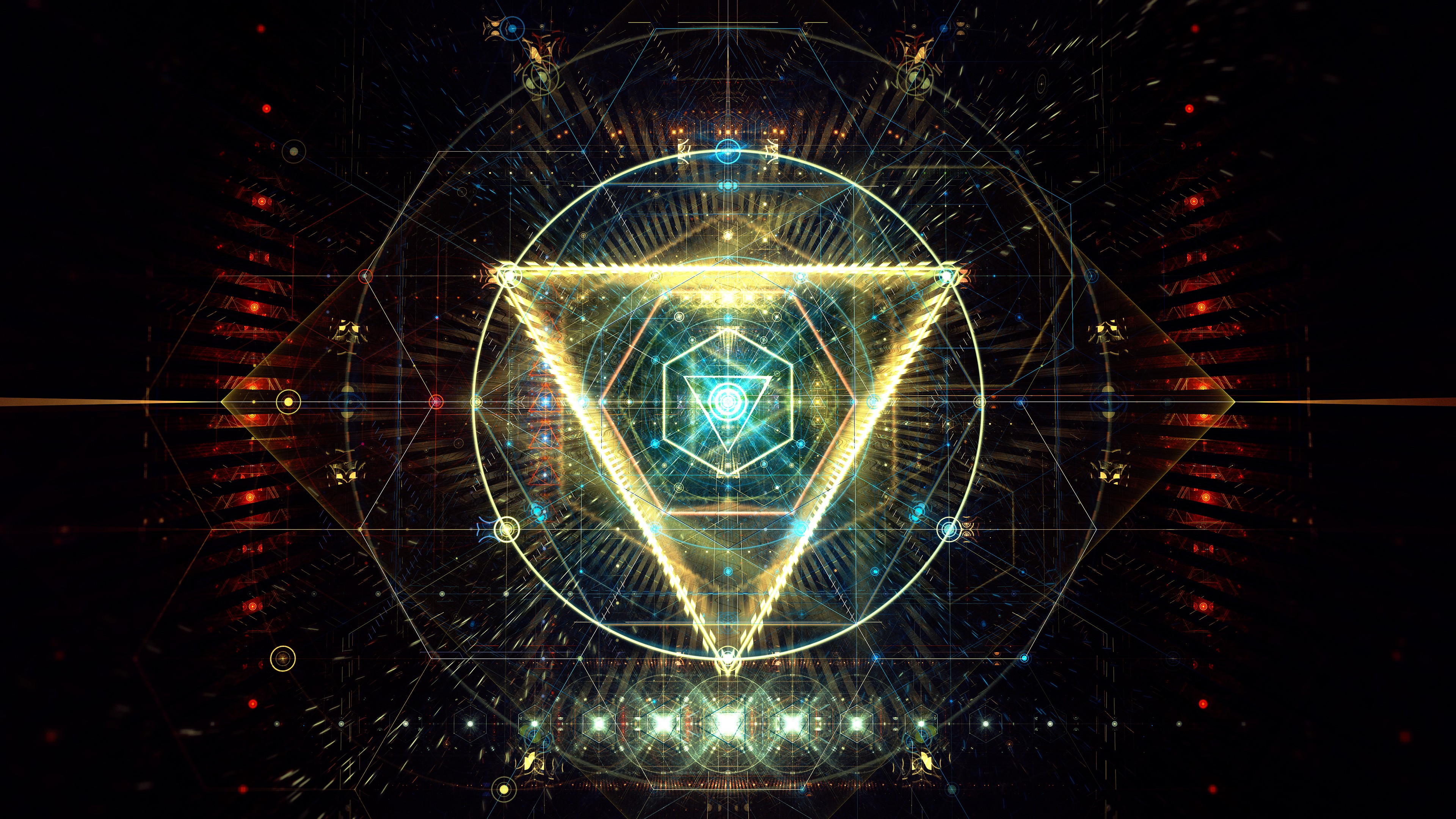 Abstract Digital Art Triangle 4k Triangle Wallpapers Hd Wallpapers