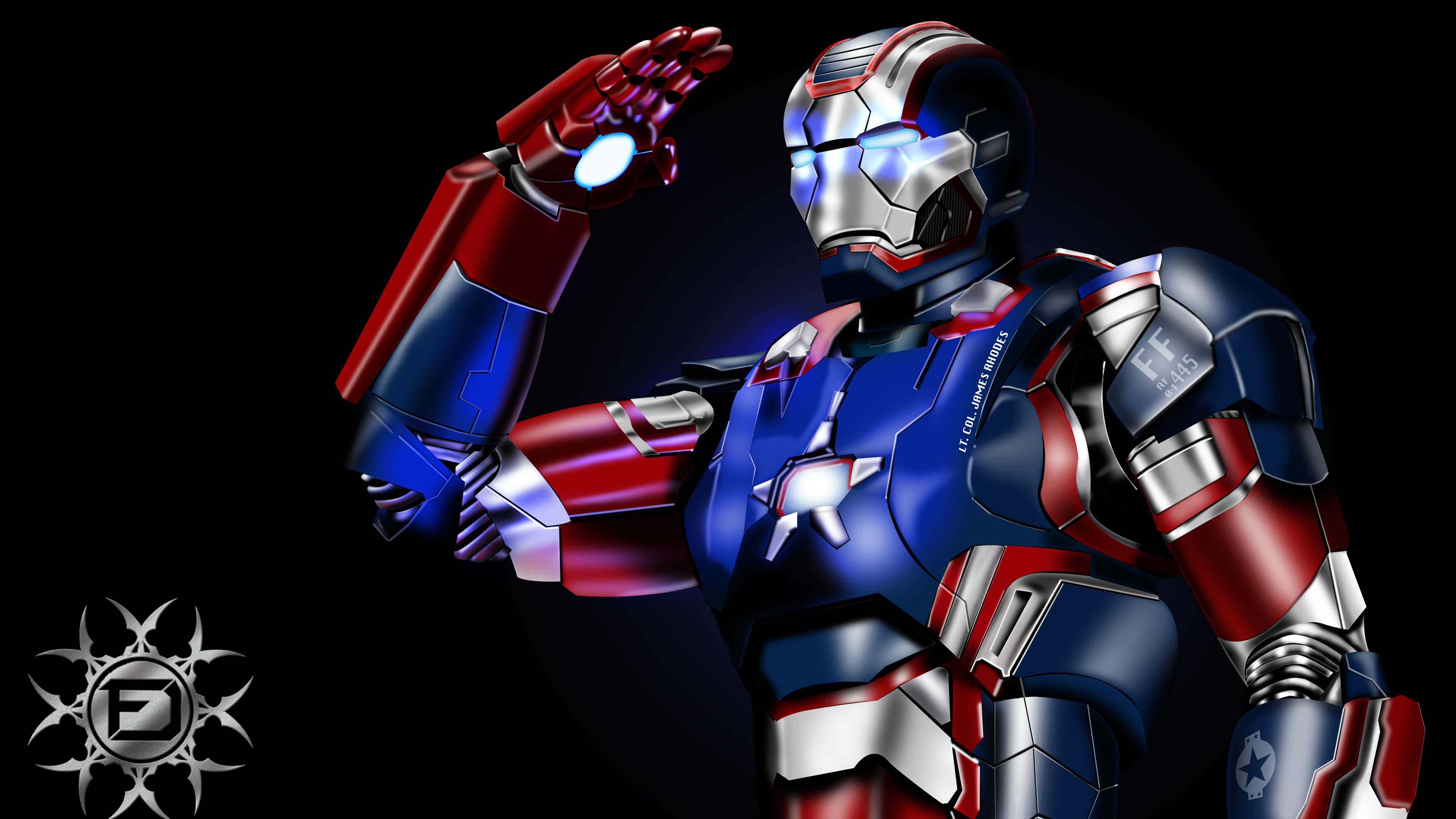 American War Machine Iron  Patriot war machine wallpapers  