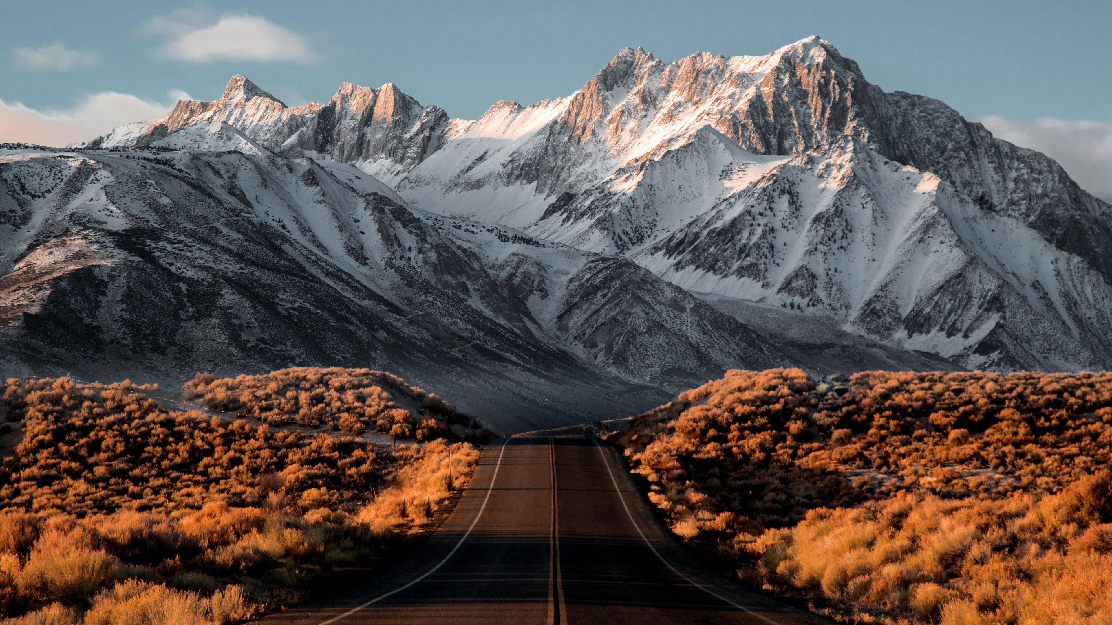 Beautiful Snowy Mountains  Road  4k  road  wallpapers  