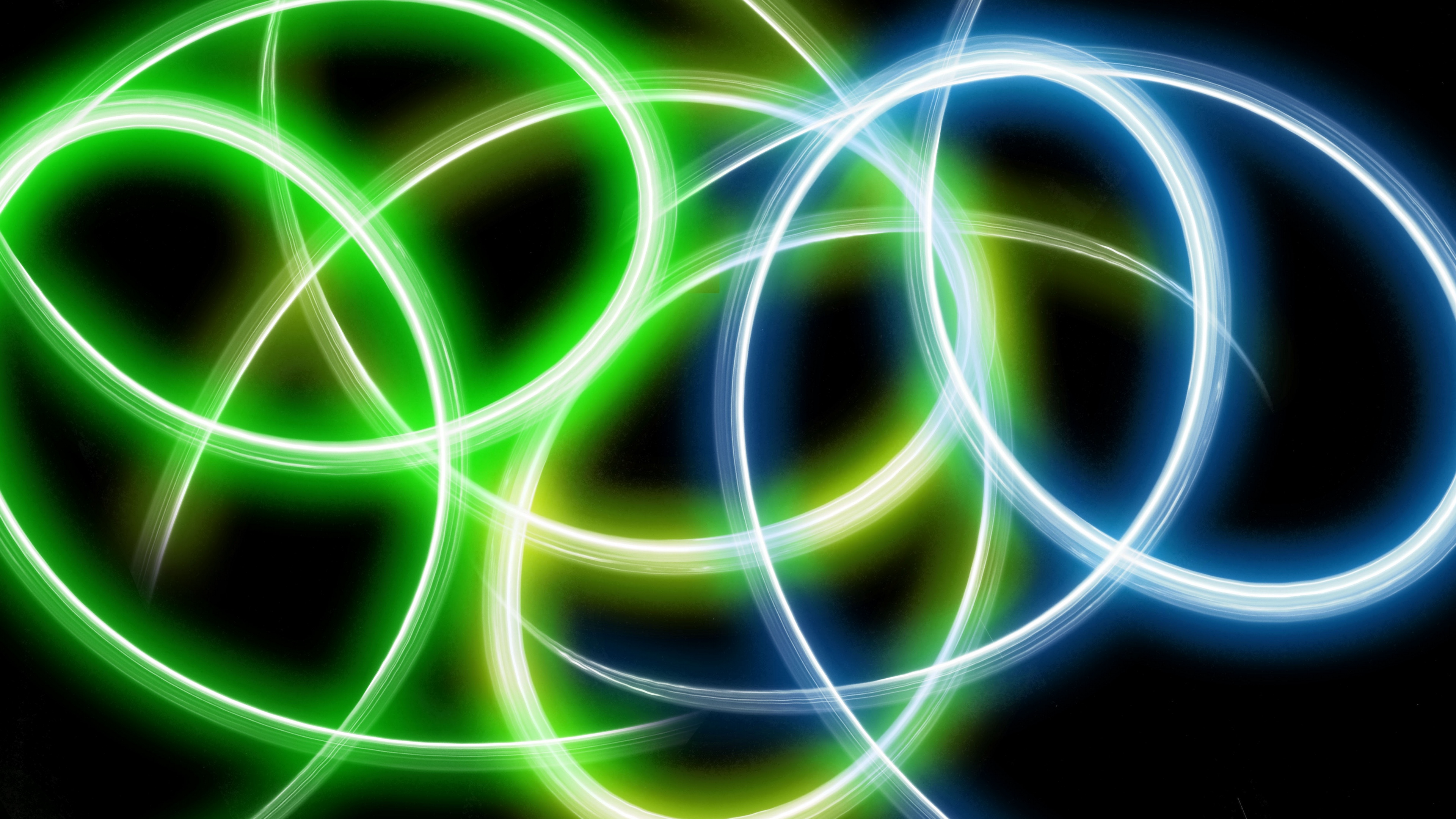  circles  lines glowing  4k Lines Glowing  Circles 