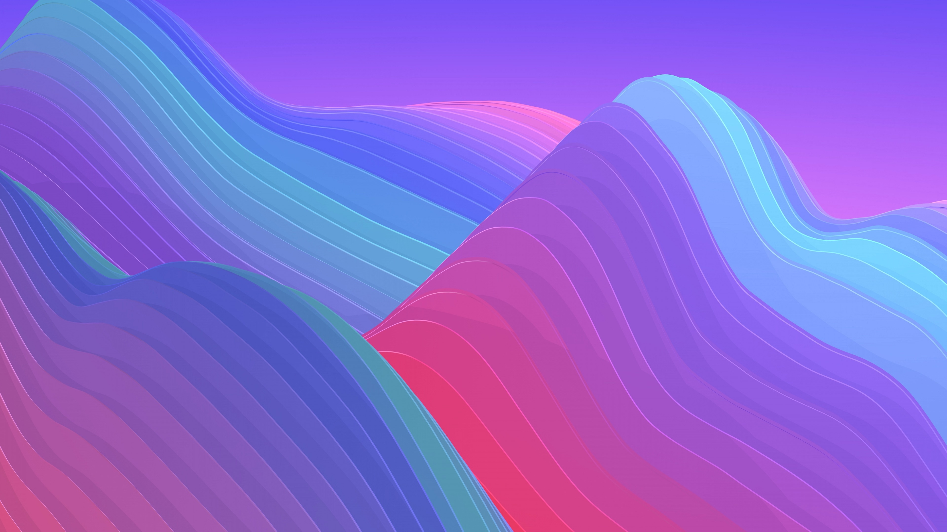 Wallpaper 4k Colorful Abstract Shapes Wallpaper