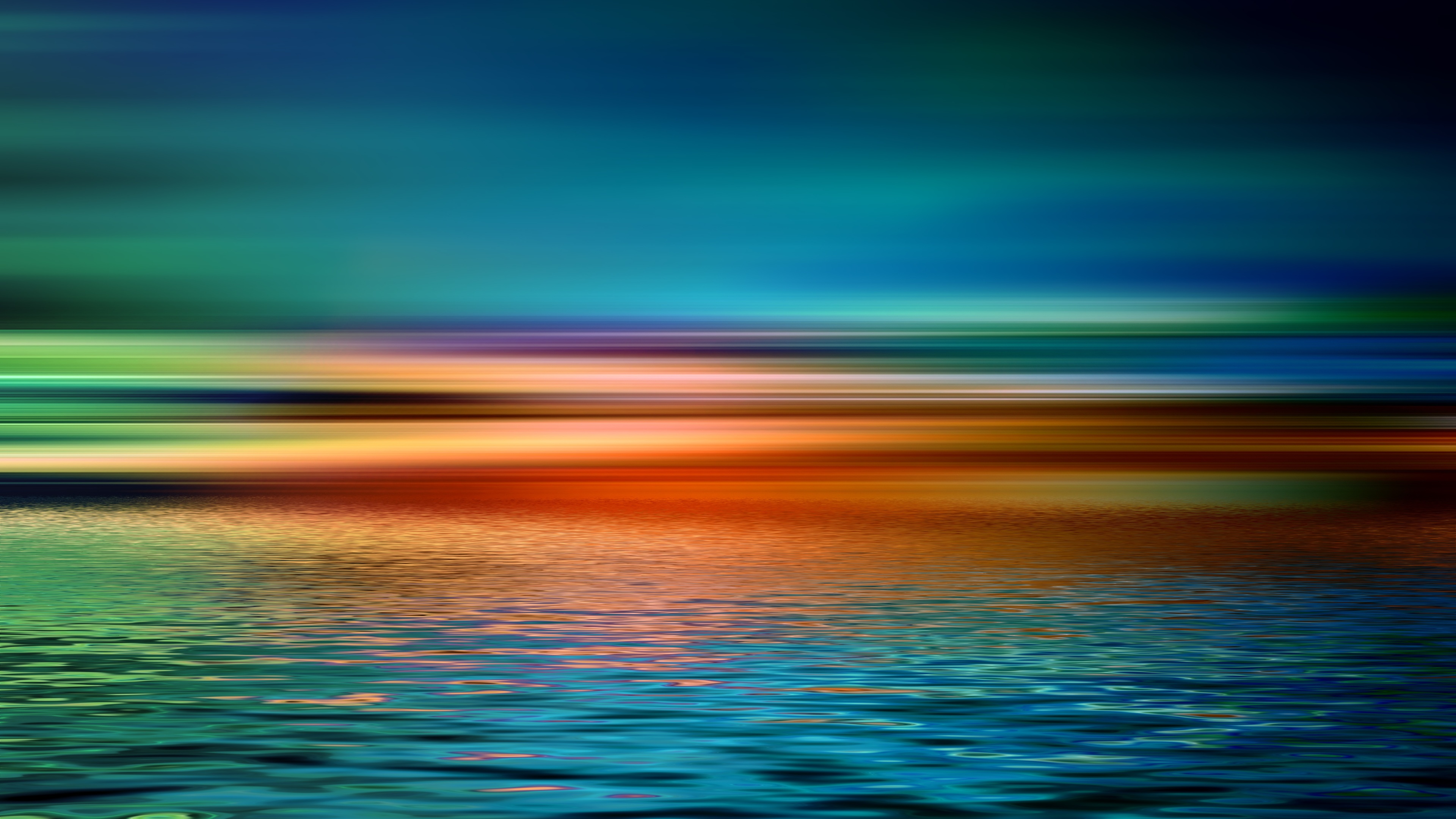 Colorful Artistic Sunset Over Water 4k Wallpaper 4k